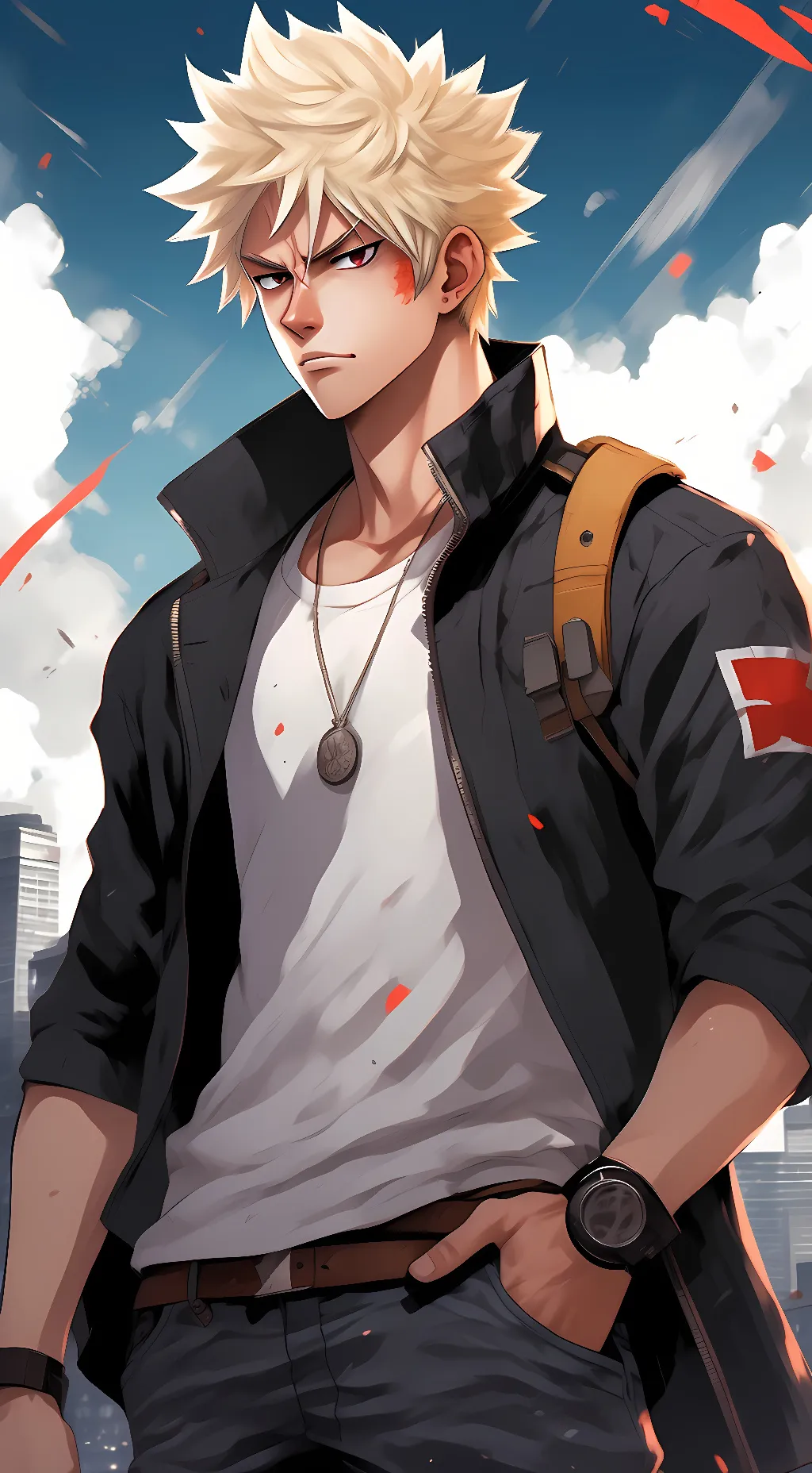 ai character: bakugo background