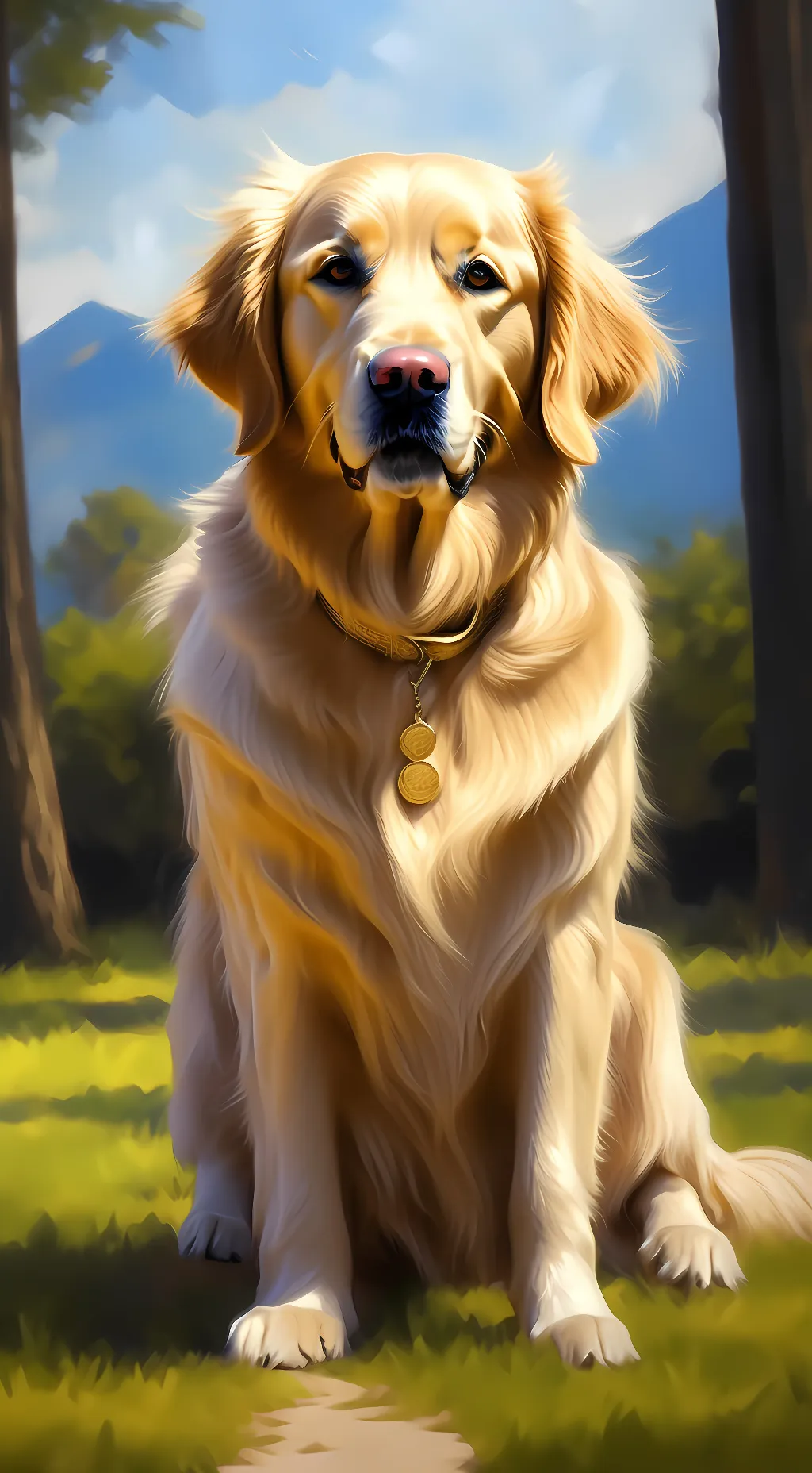 ai character: Goldie background