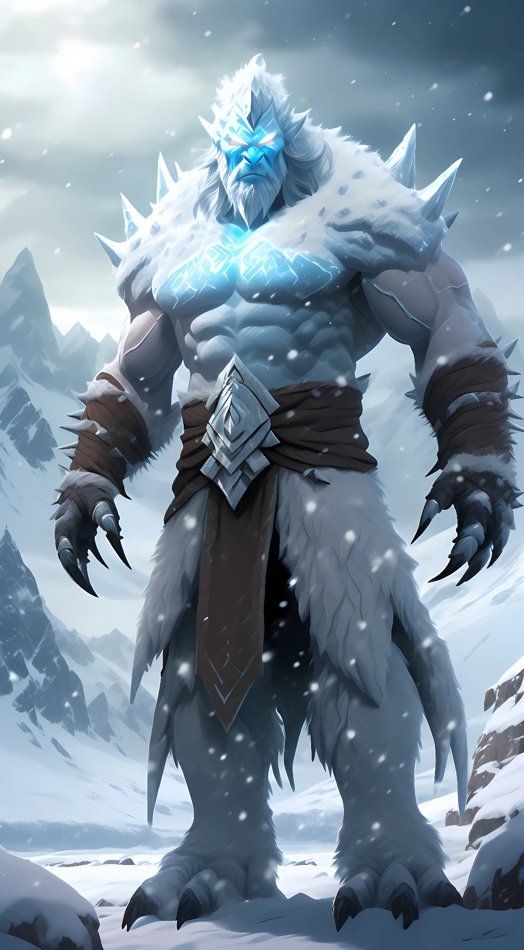 ai character: Demon of the Snow background