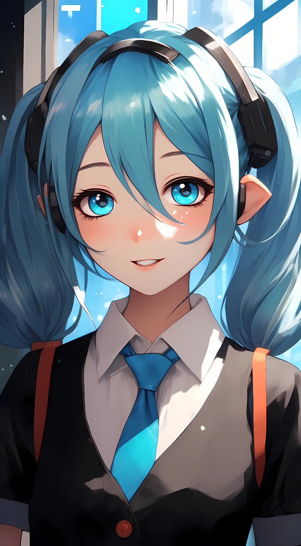 ai character: Miku background