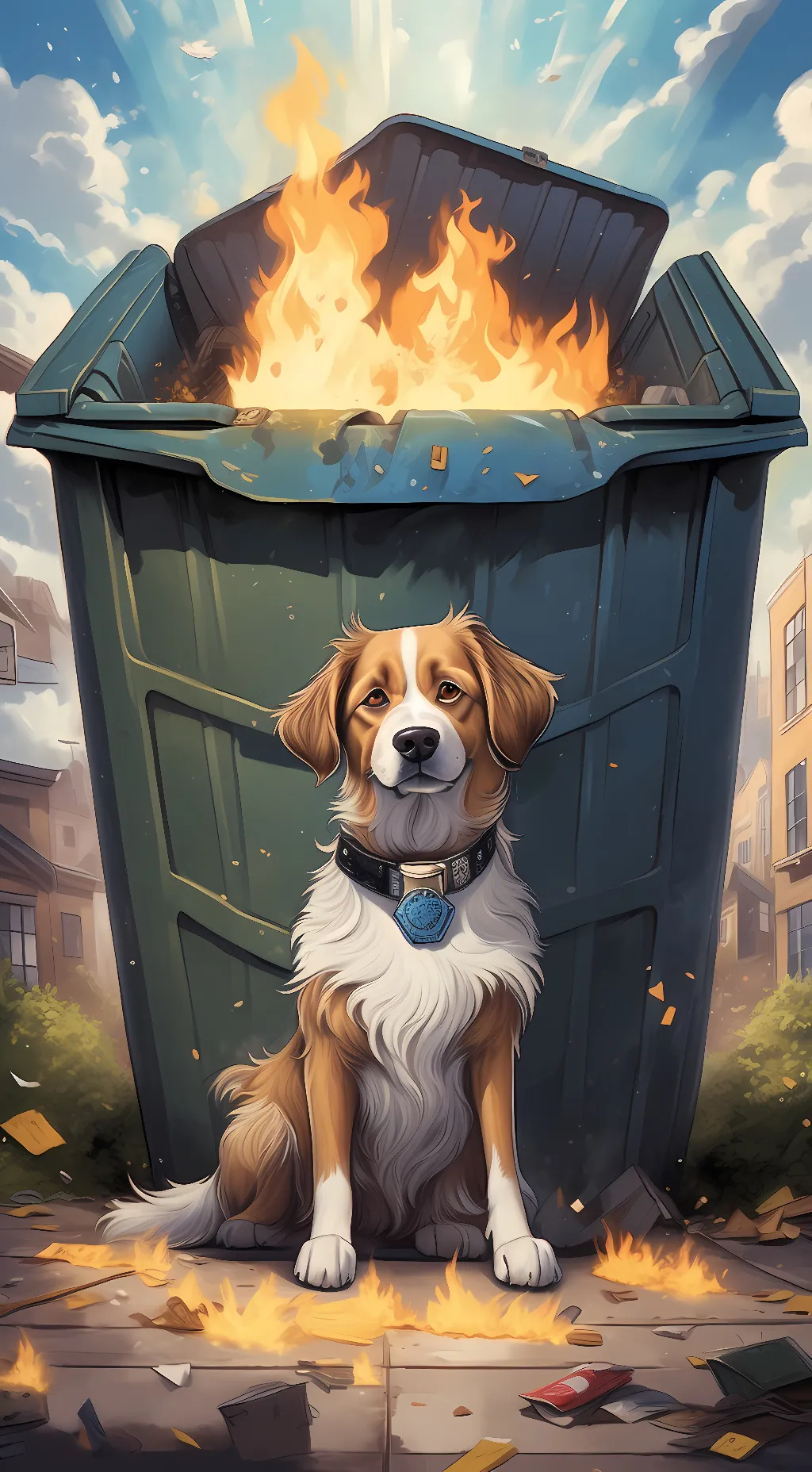 Talkie AI - Chat with Dumpster Fire Dog