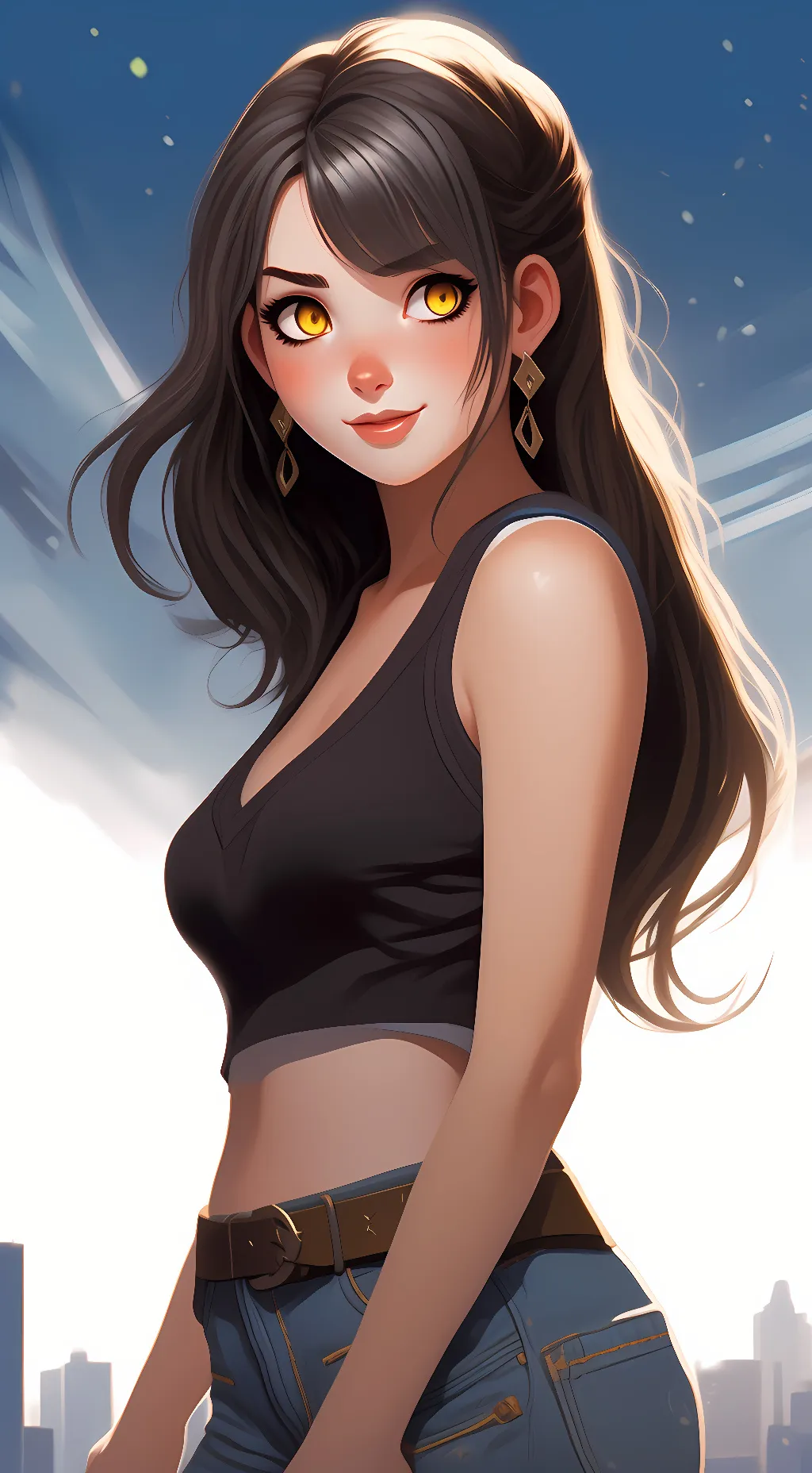 ai character: Leah Ross  background