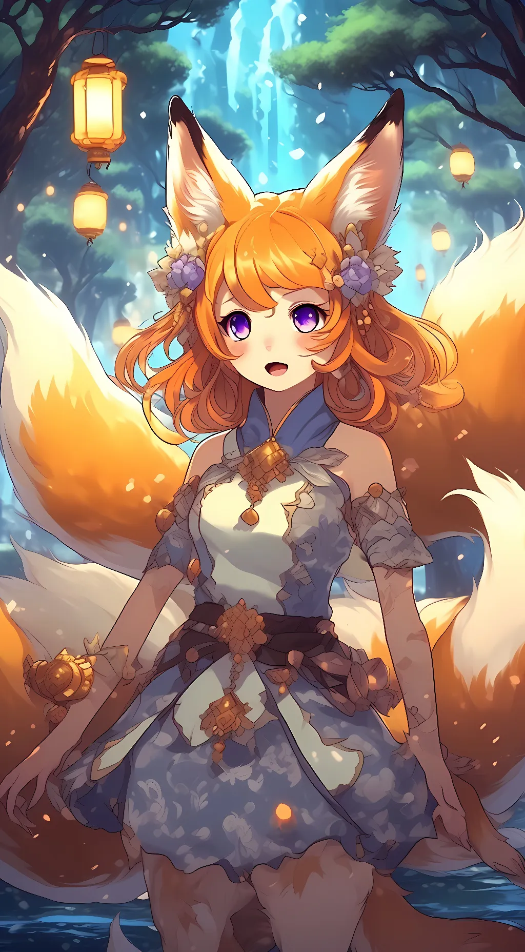 ai character: Okanao  background