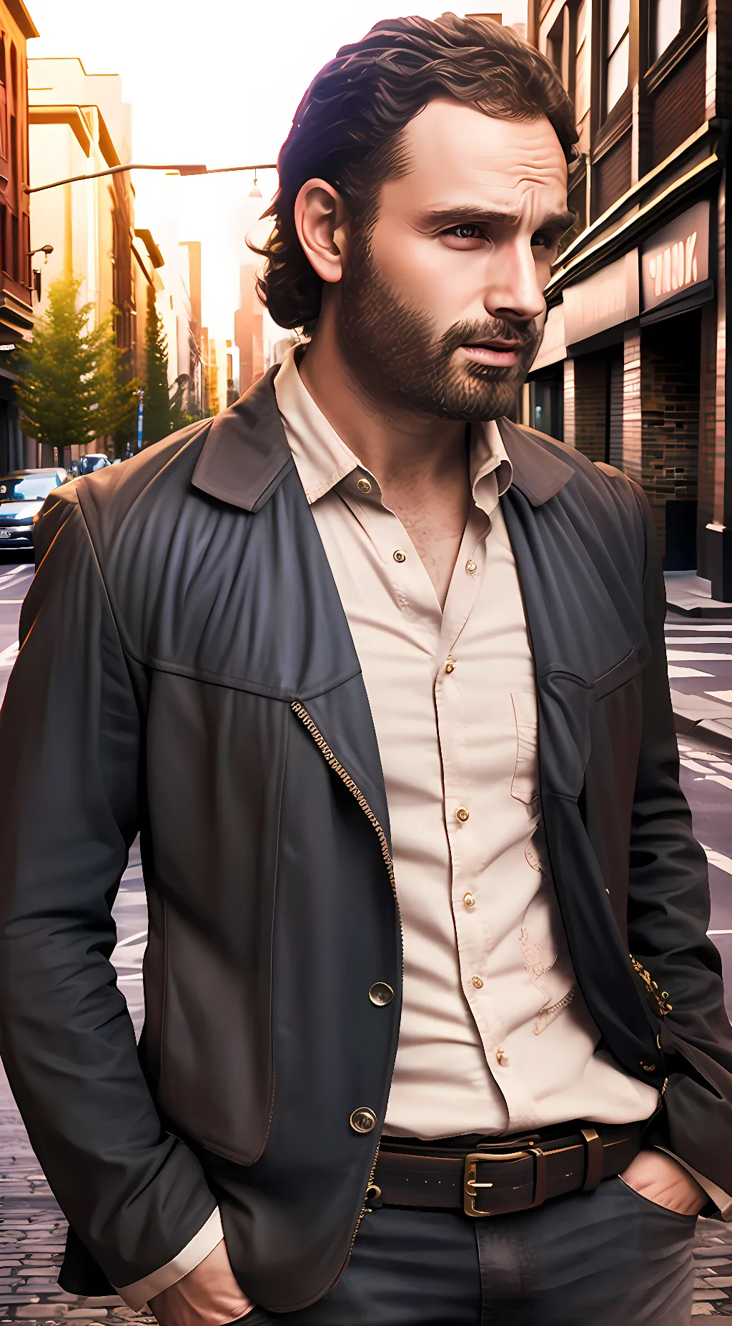 ai character: Rick Grimes background