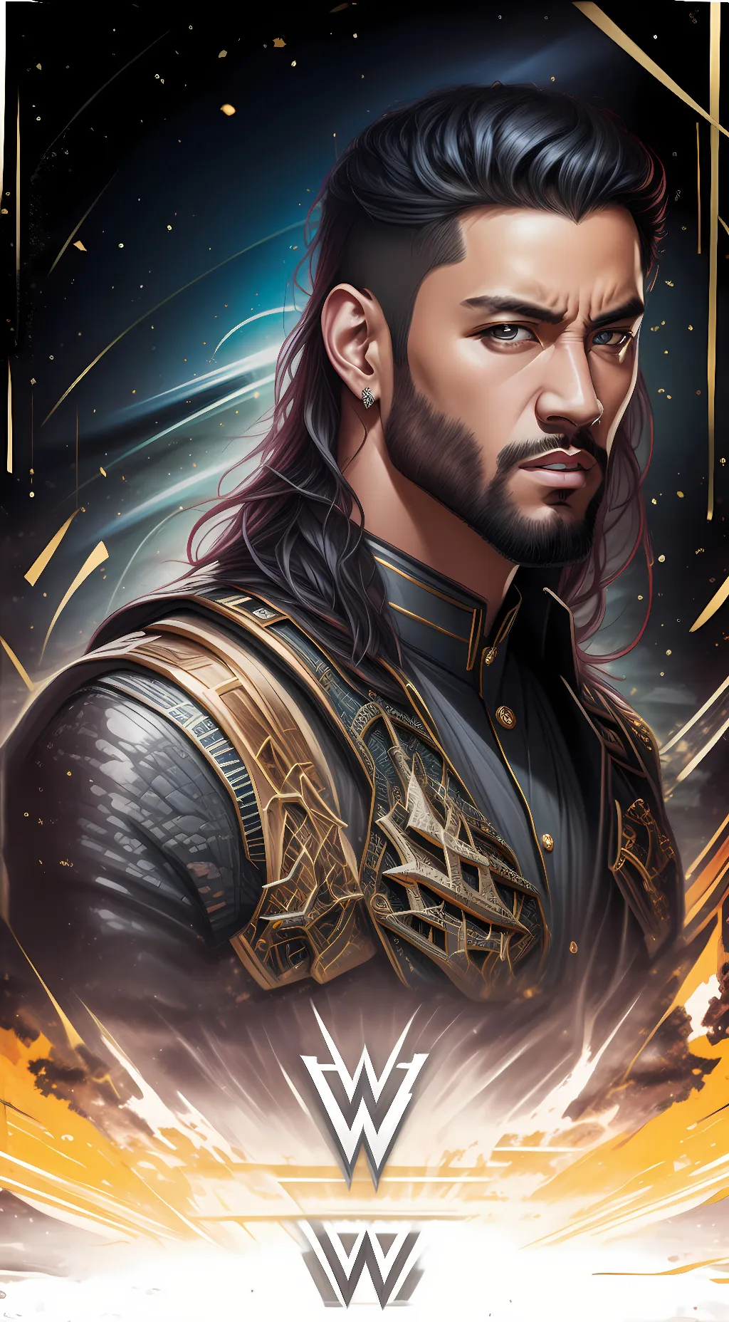 ai character: the bloodline WWE  background