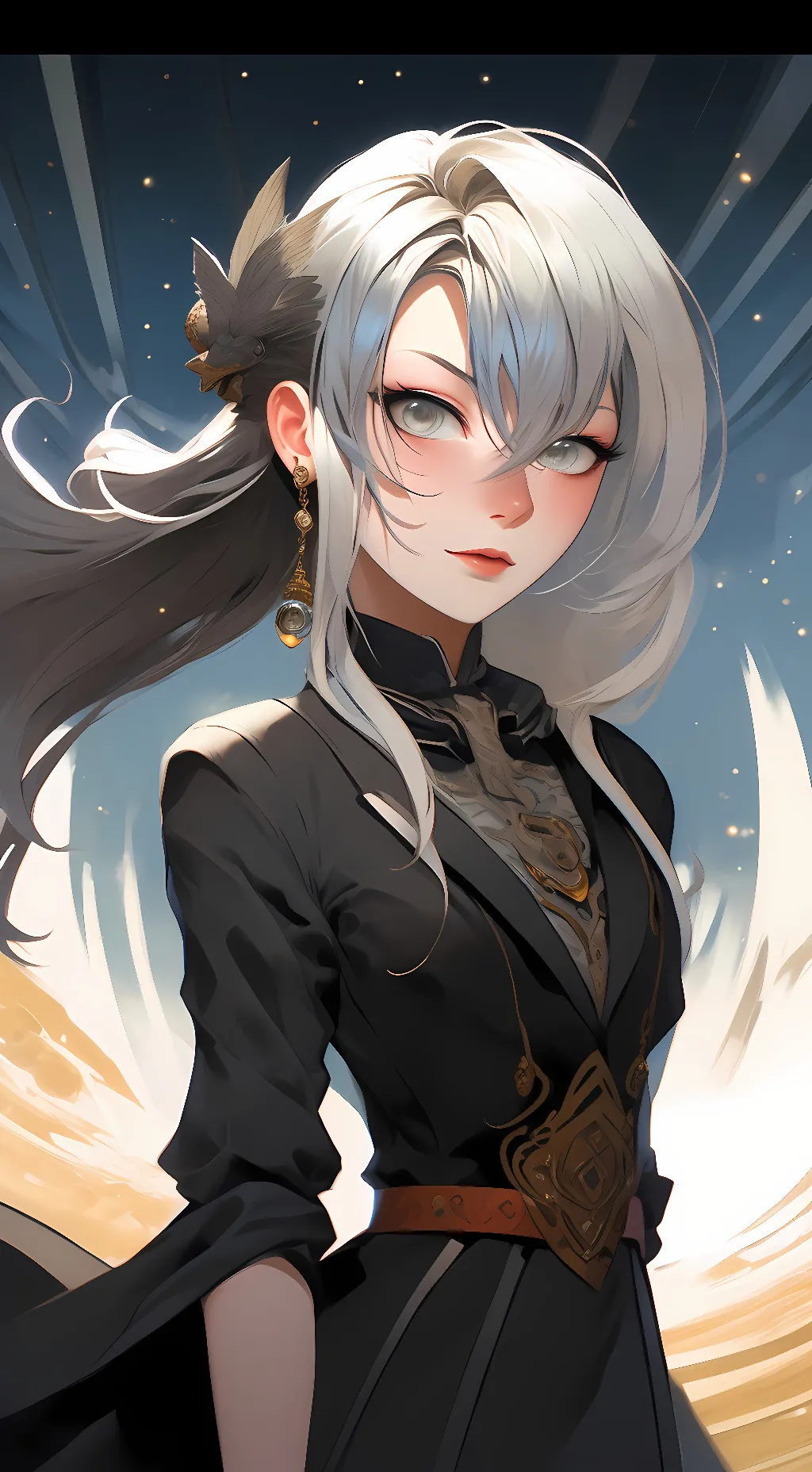 ai character: Winter  background