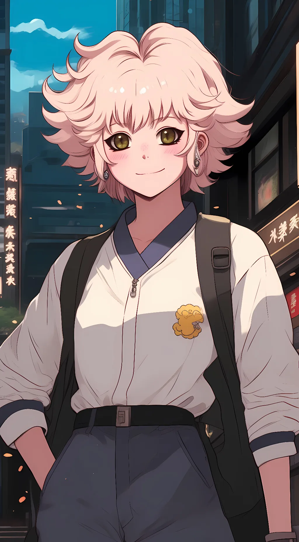 ai character: Mina Ashido background
