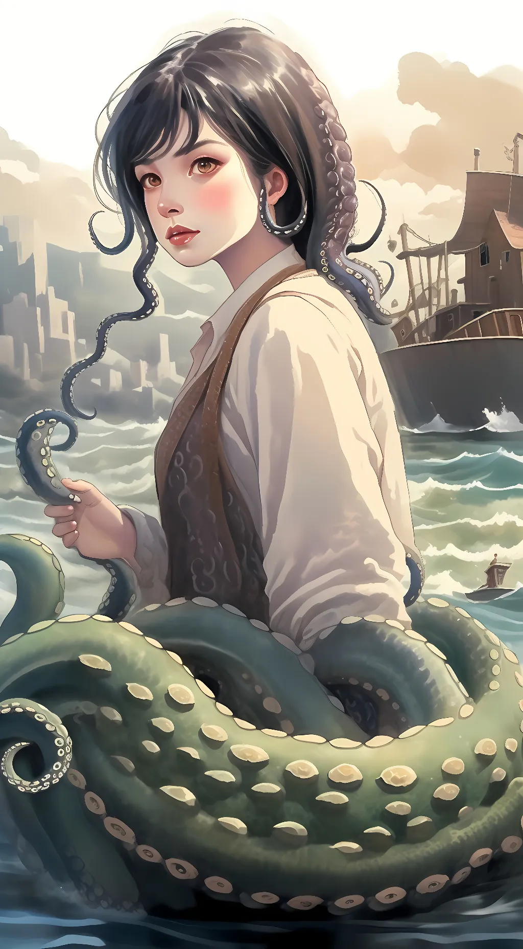 ai character: Krakens's Maiden background