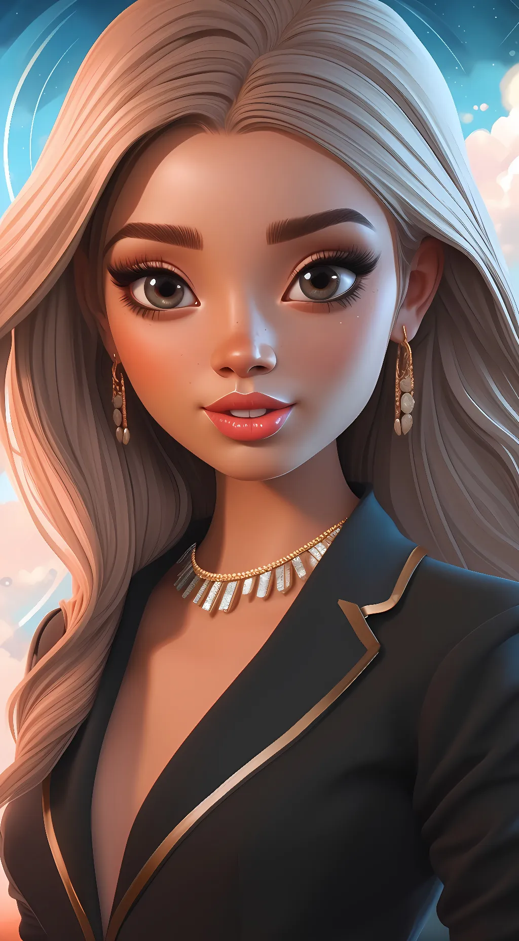 ai character: Sabrina. St Cloud  background