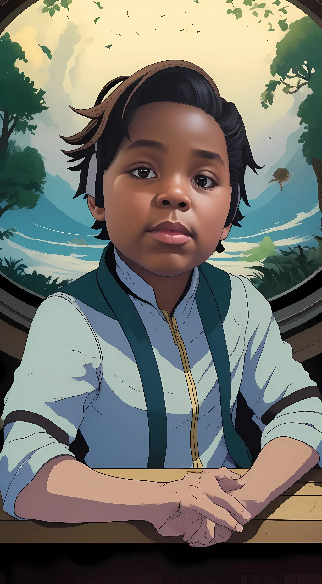 ai character: kit background