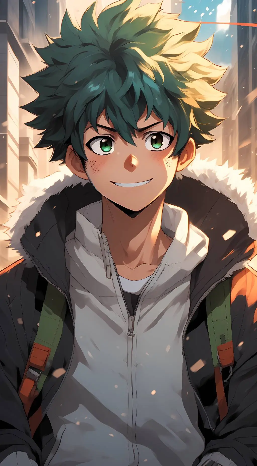ai character: Izuku midorya  background