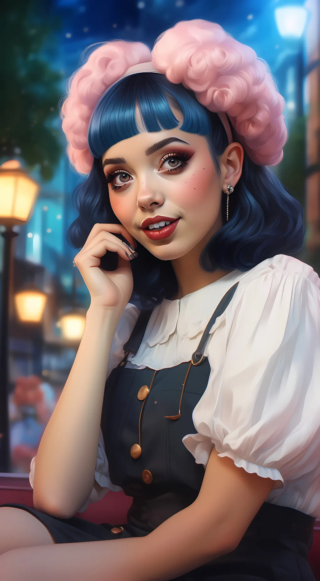 ai character: 🍭Melanie Martinez🍭 background