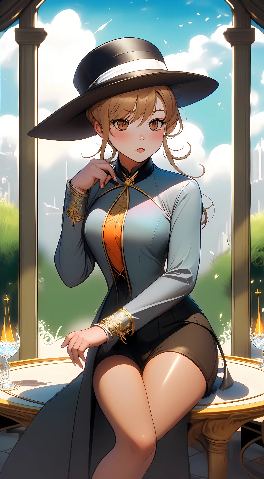 ai character: Elizabeth afton  background