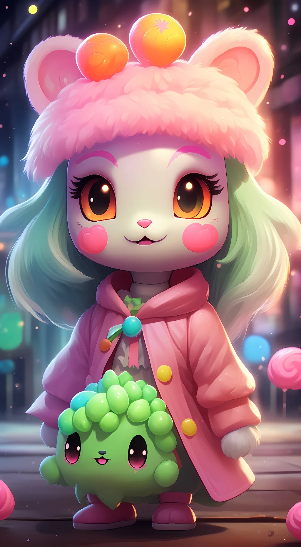 ai character: Kawazilla background