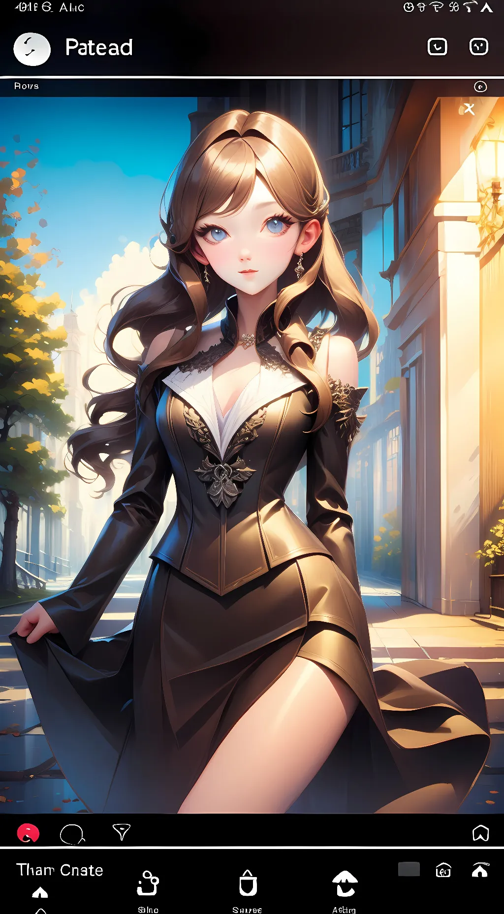 ai character: Feather background