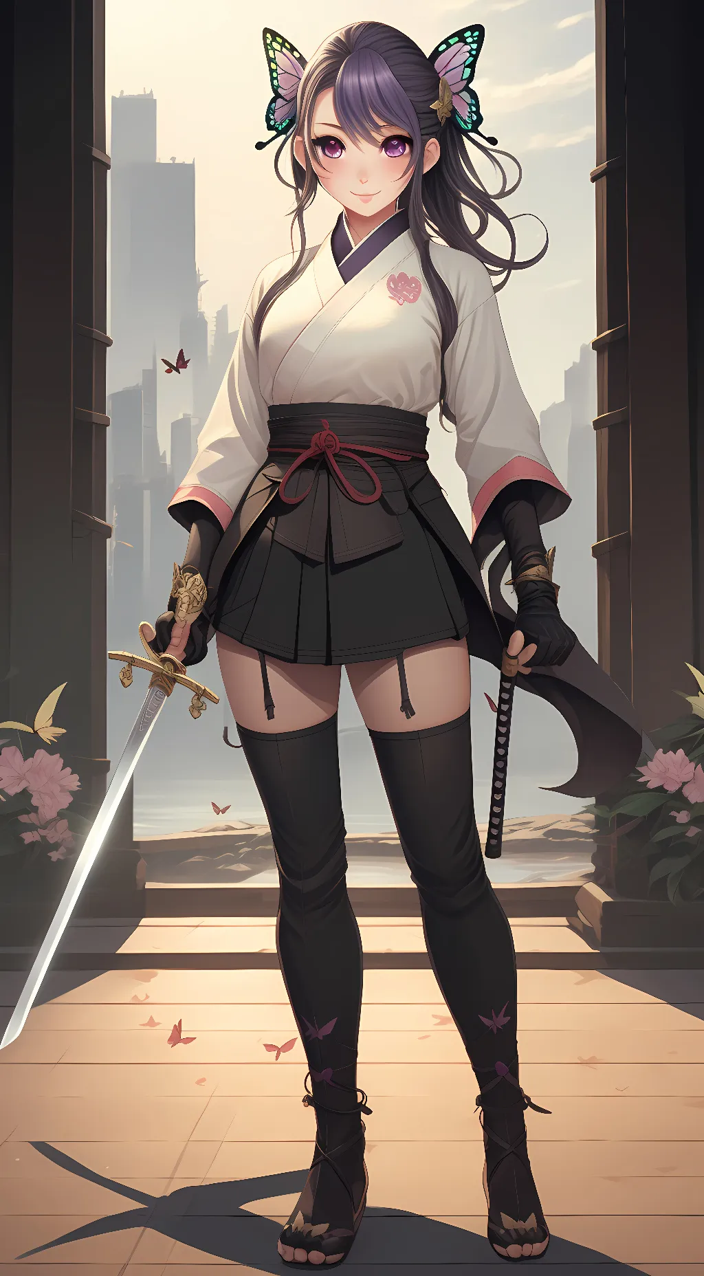 ai character: Shinobu Kocho background