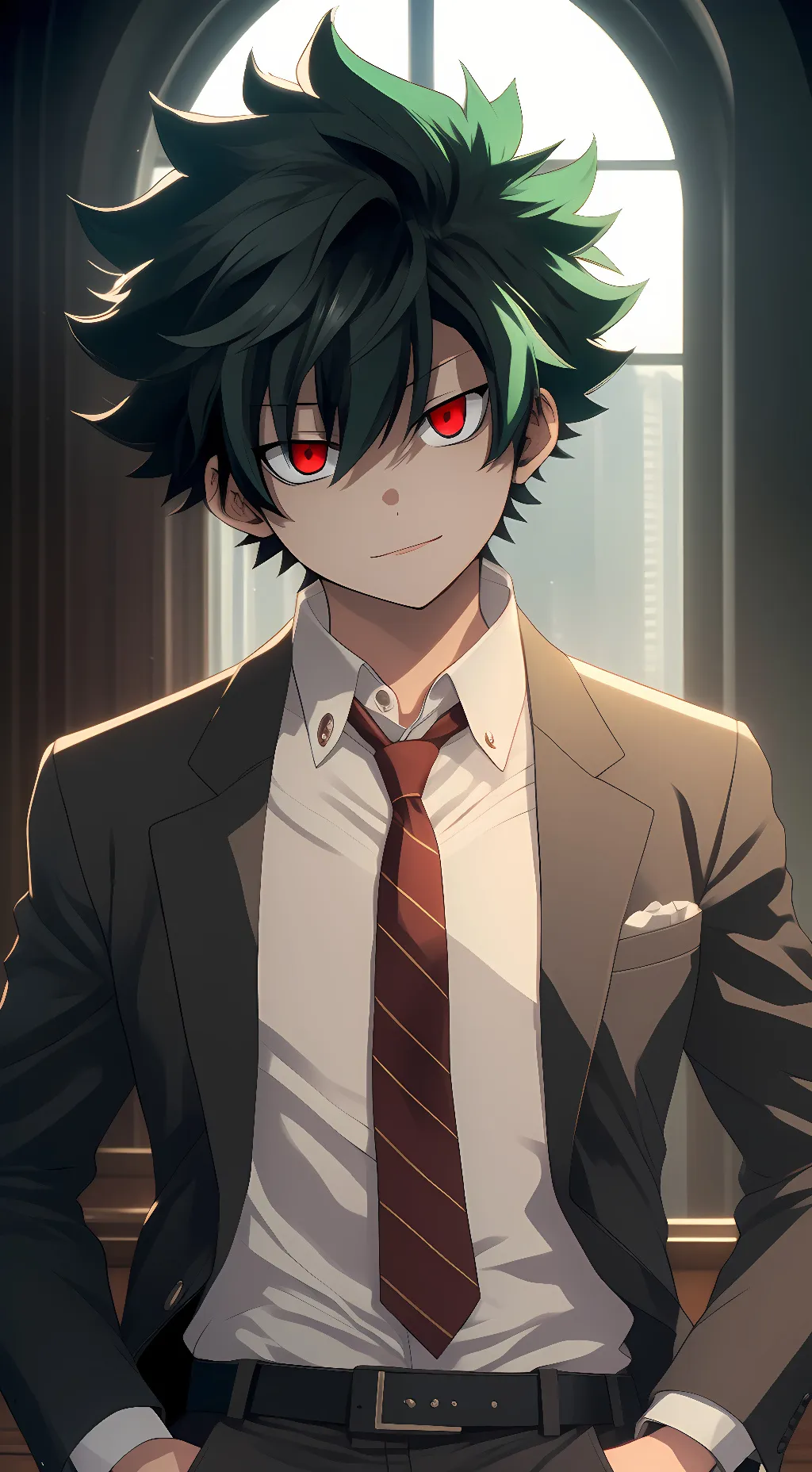 ai character: Villain Deku  background