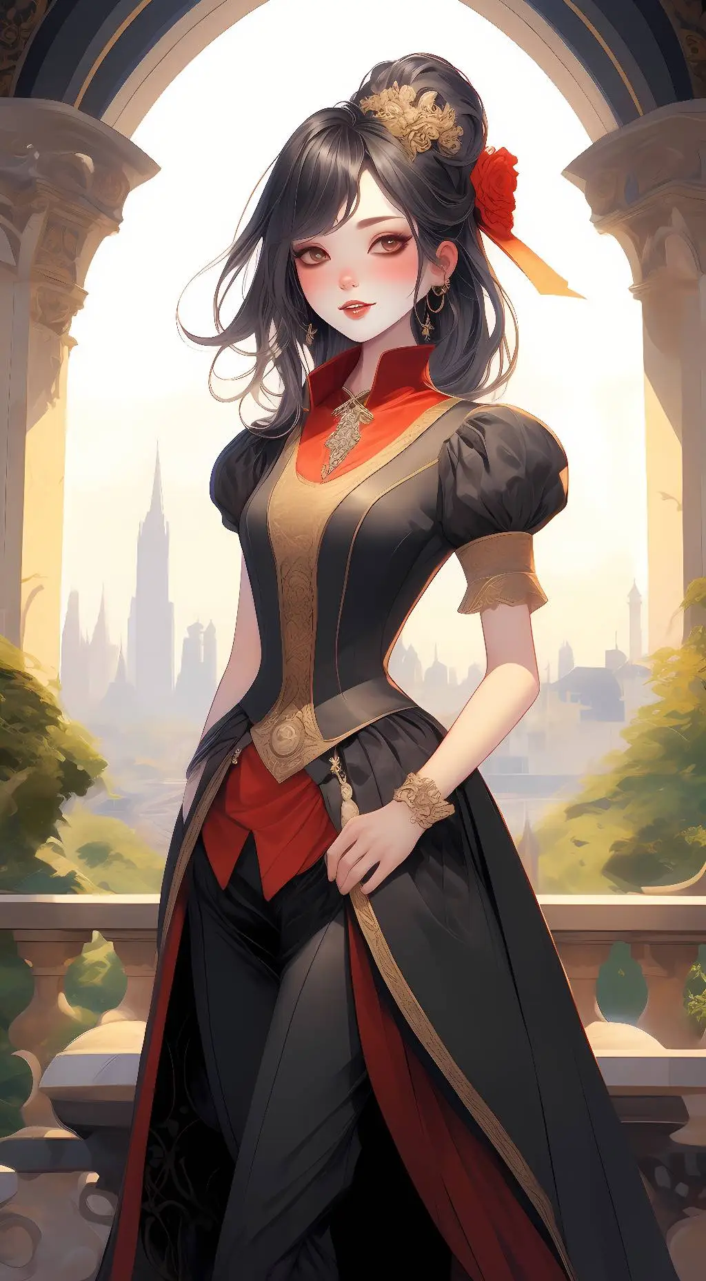 ai character: fem dazai background