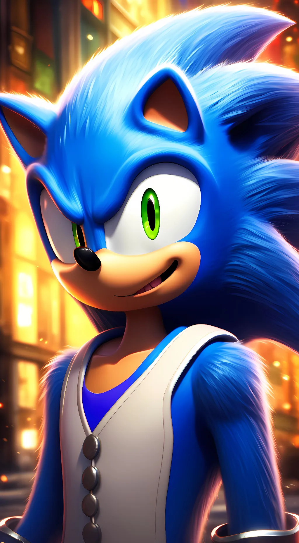 ai character: sonic the hedgehog background