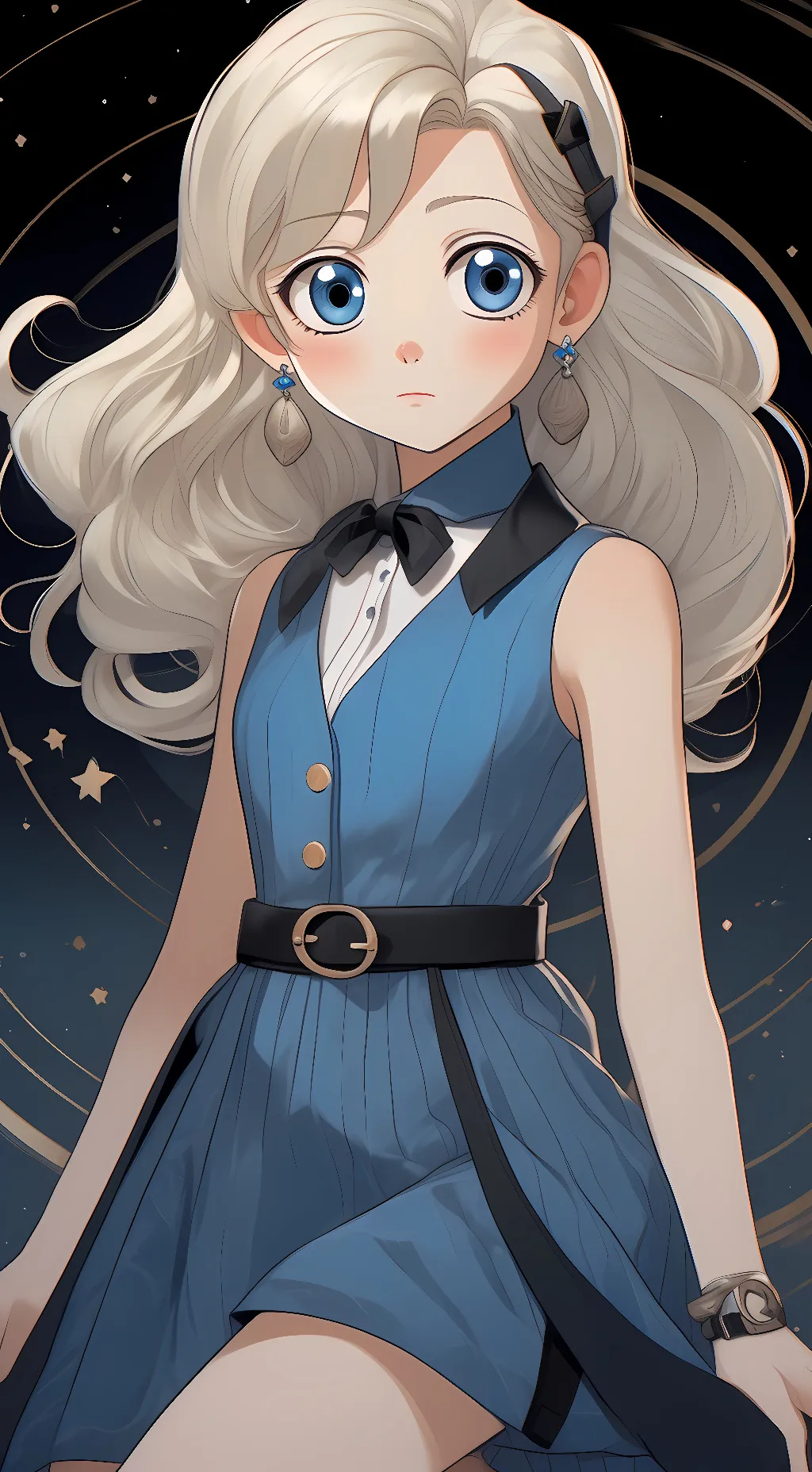 ai character: Bubbles background