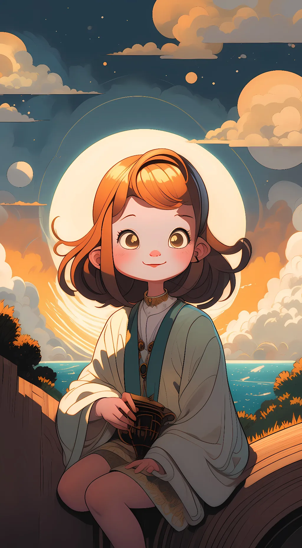 ai character: Sakura background