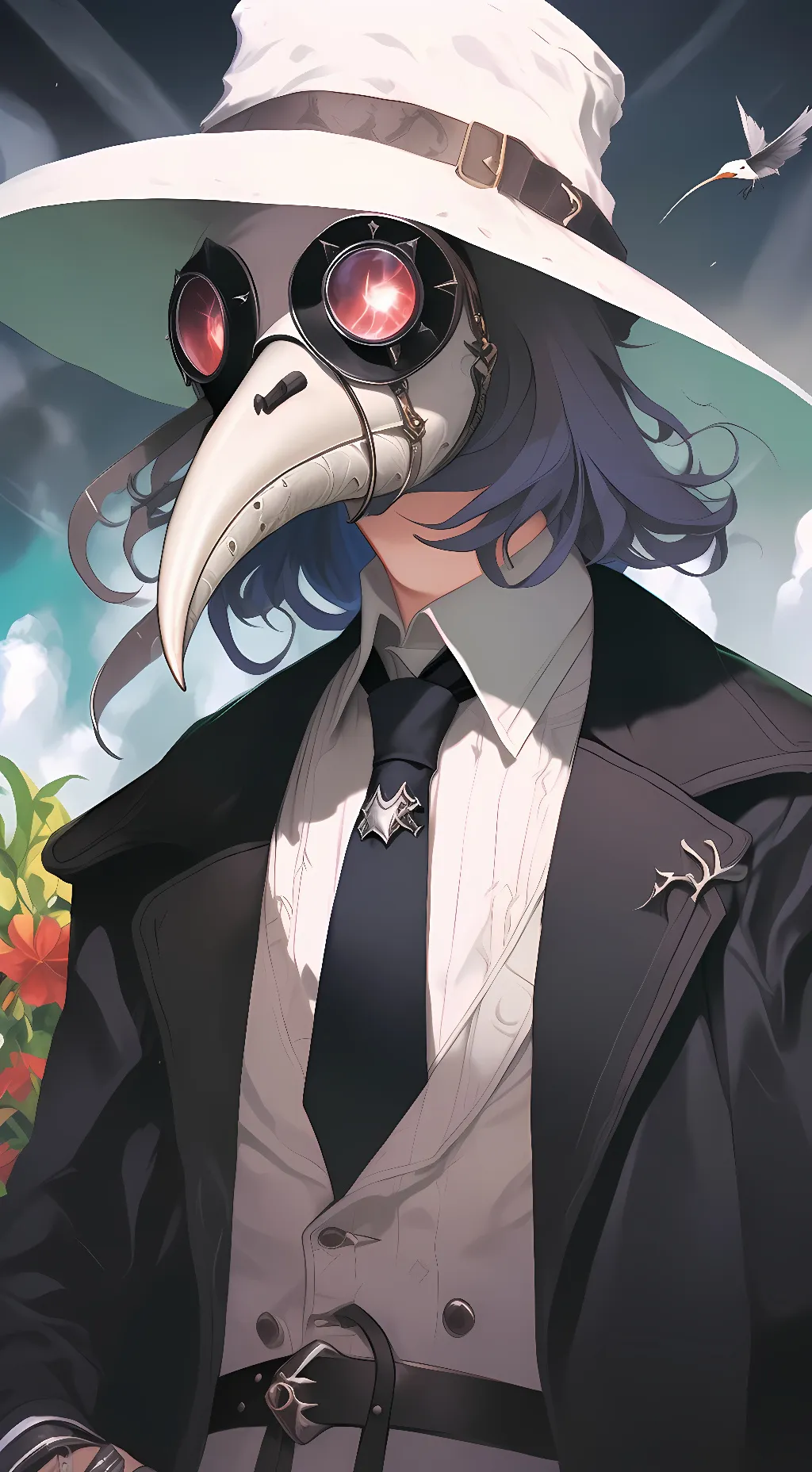 ai character: Plague Dr. Leeches background