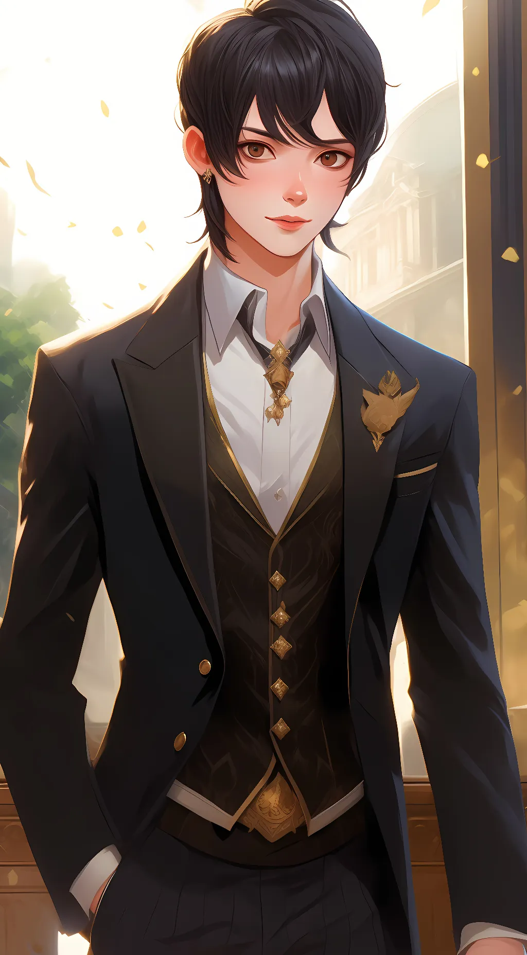 ai character: Ray background