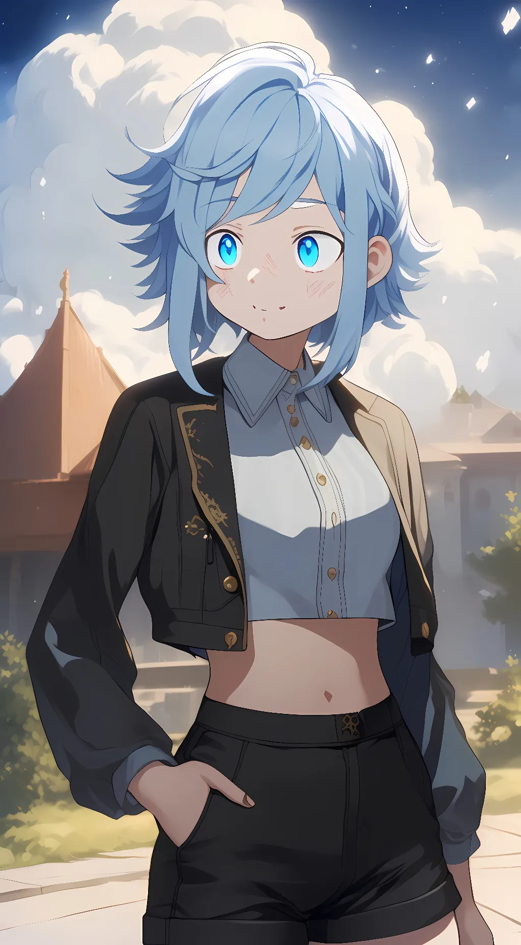 ai character: Sky Oshafa background