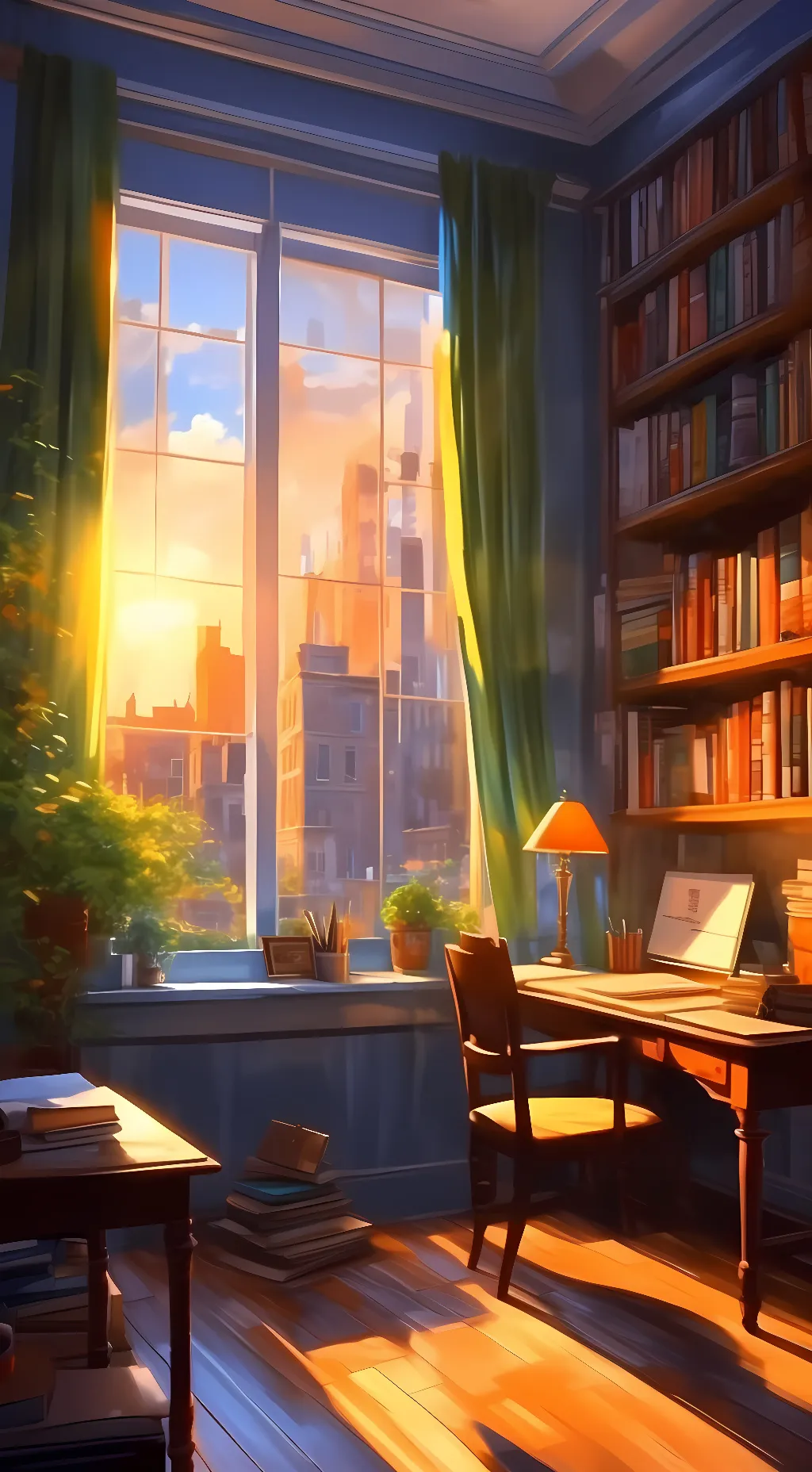 ai character: Writer's Room background