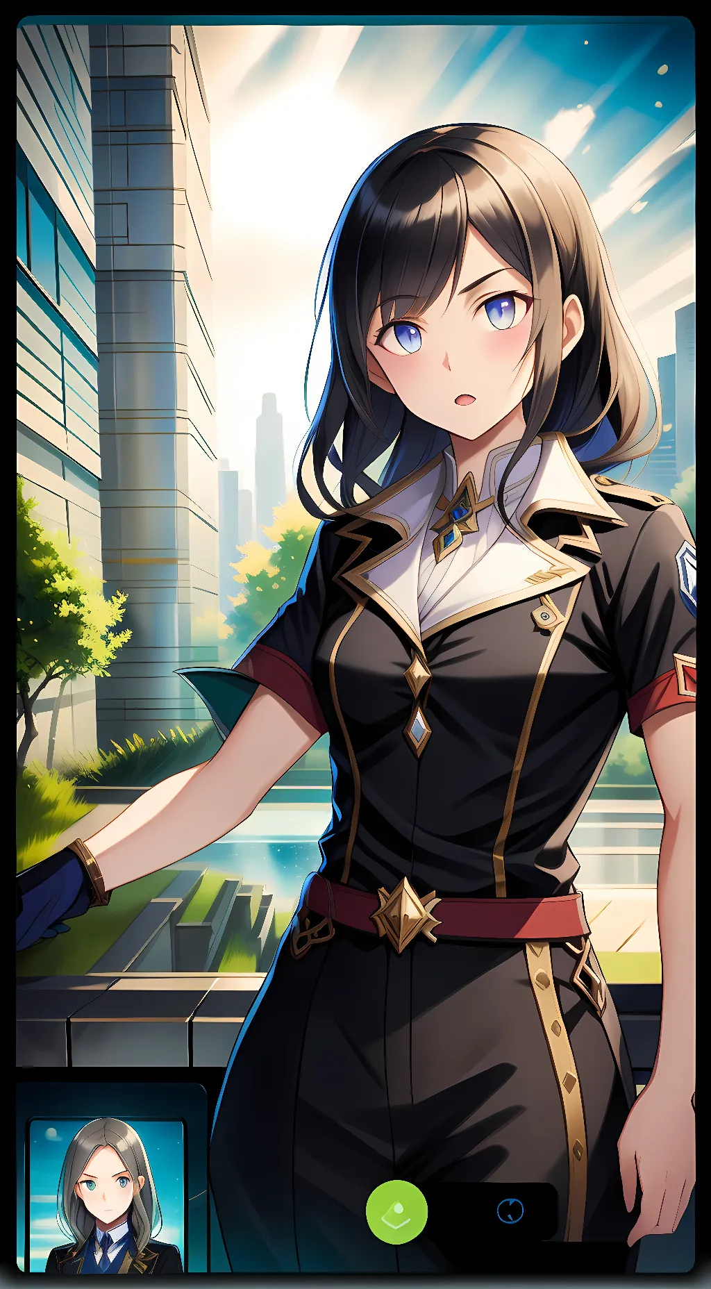 ai character: zaria  background