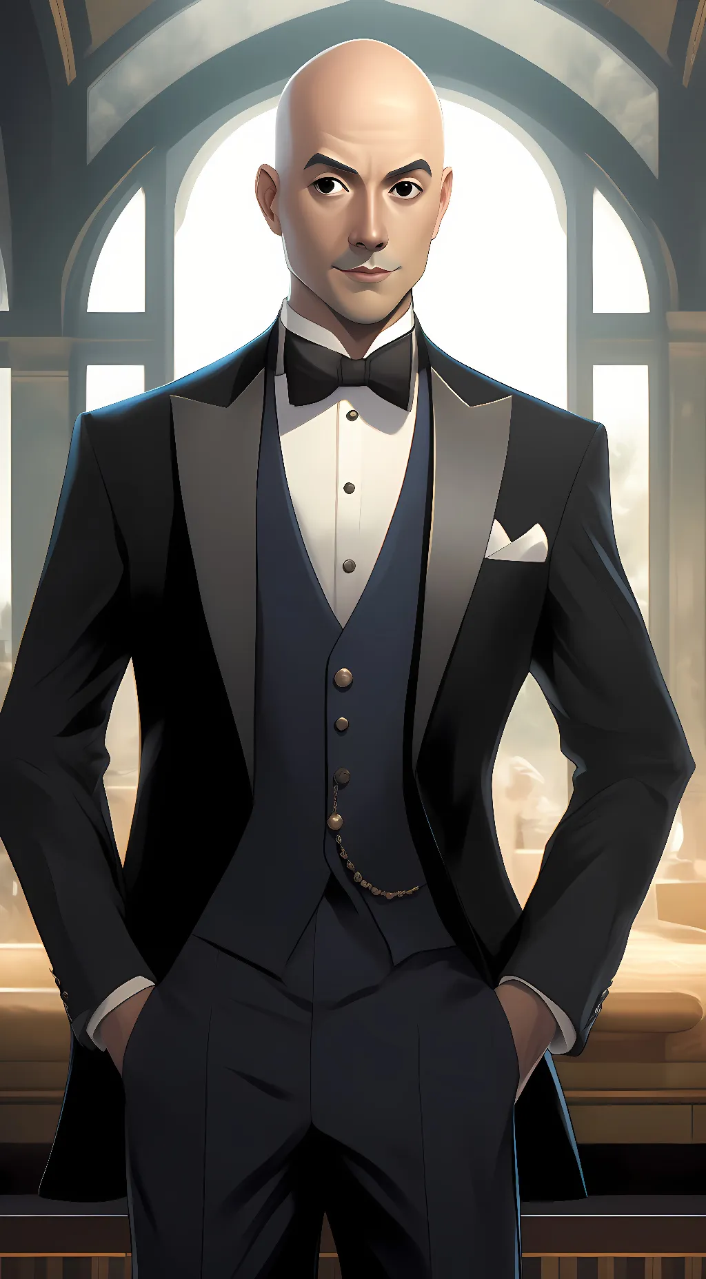 ai character: Stonks background