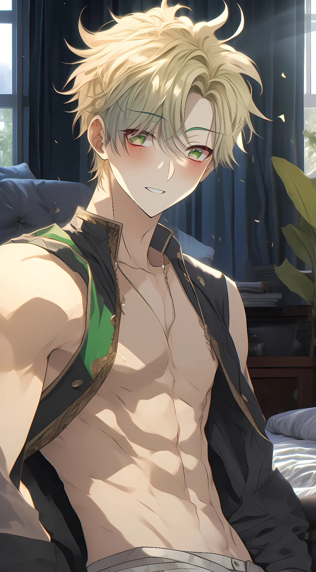 ai character: Ocean background