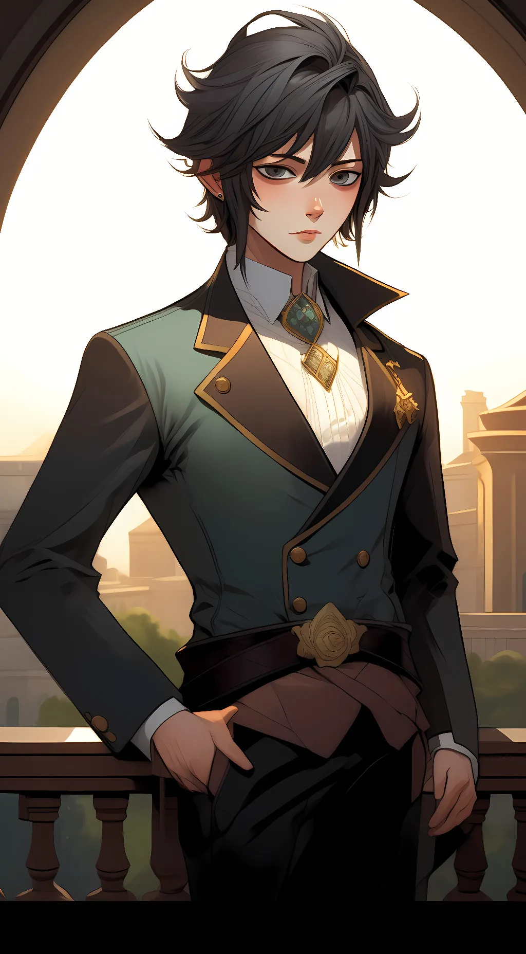 ai character: gyuu background