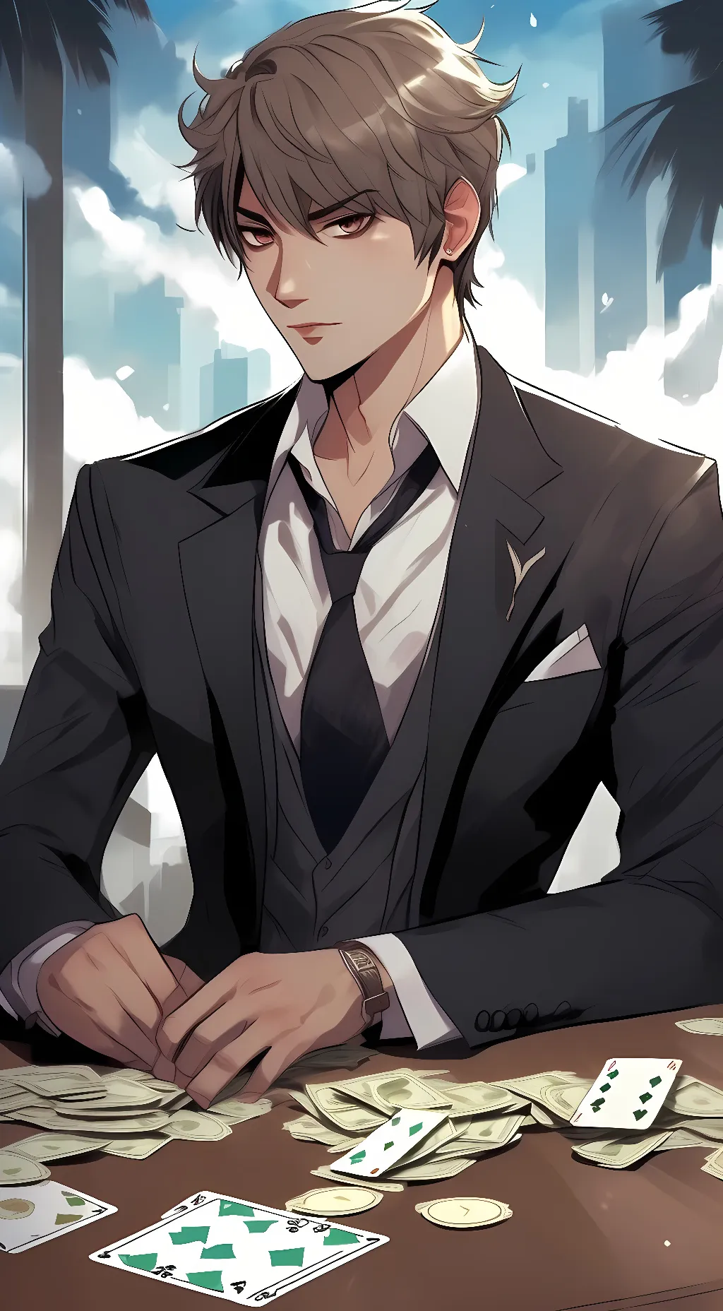 ai character: Raven Allivion background