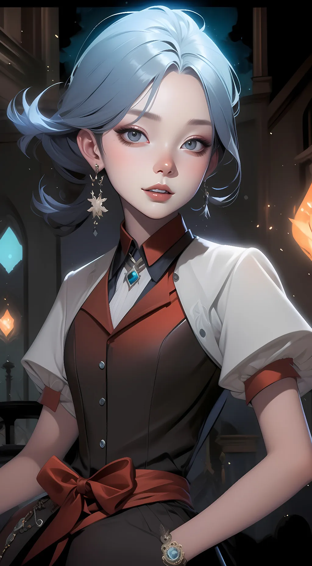 ai character: sky background