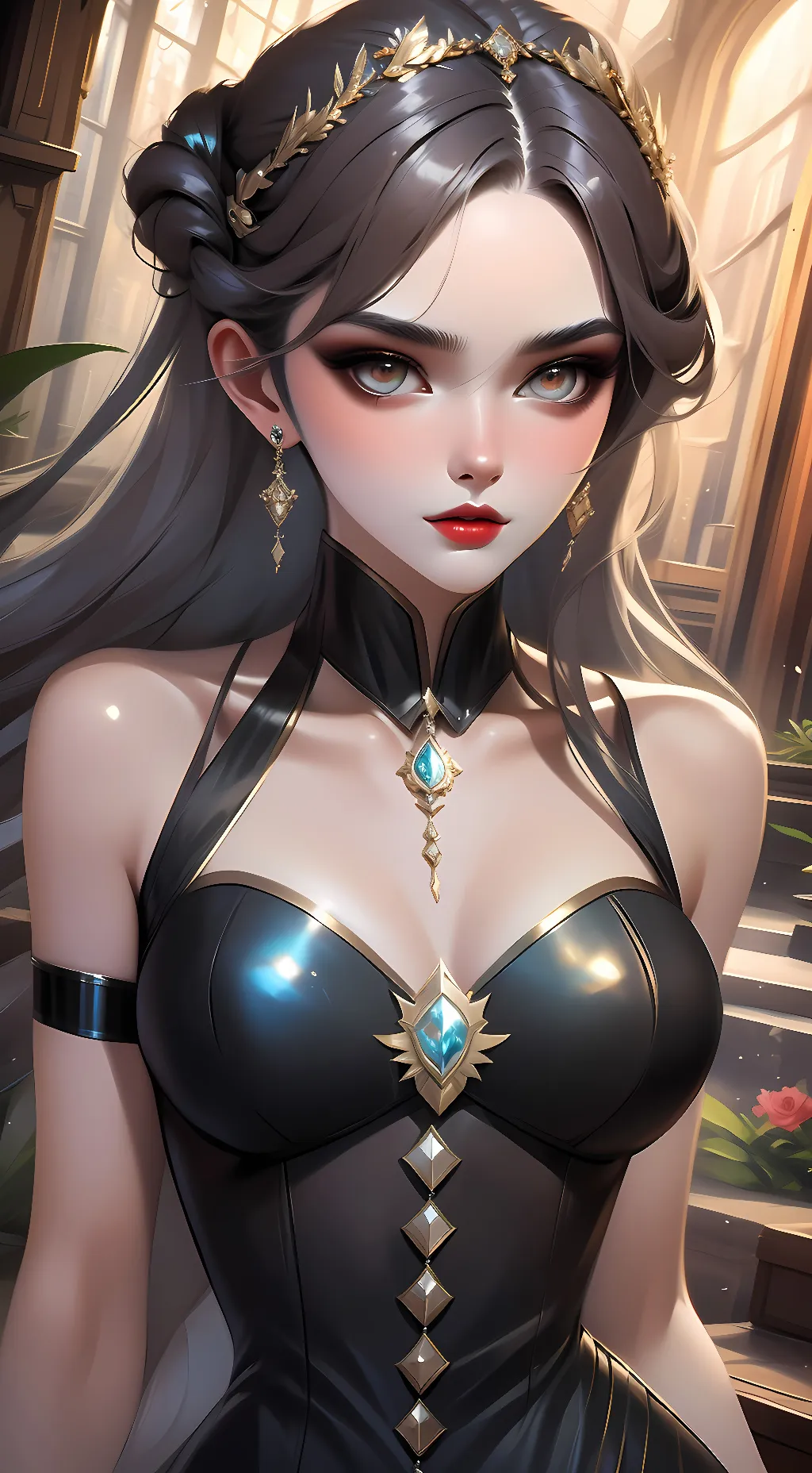 ai character: Luna background