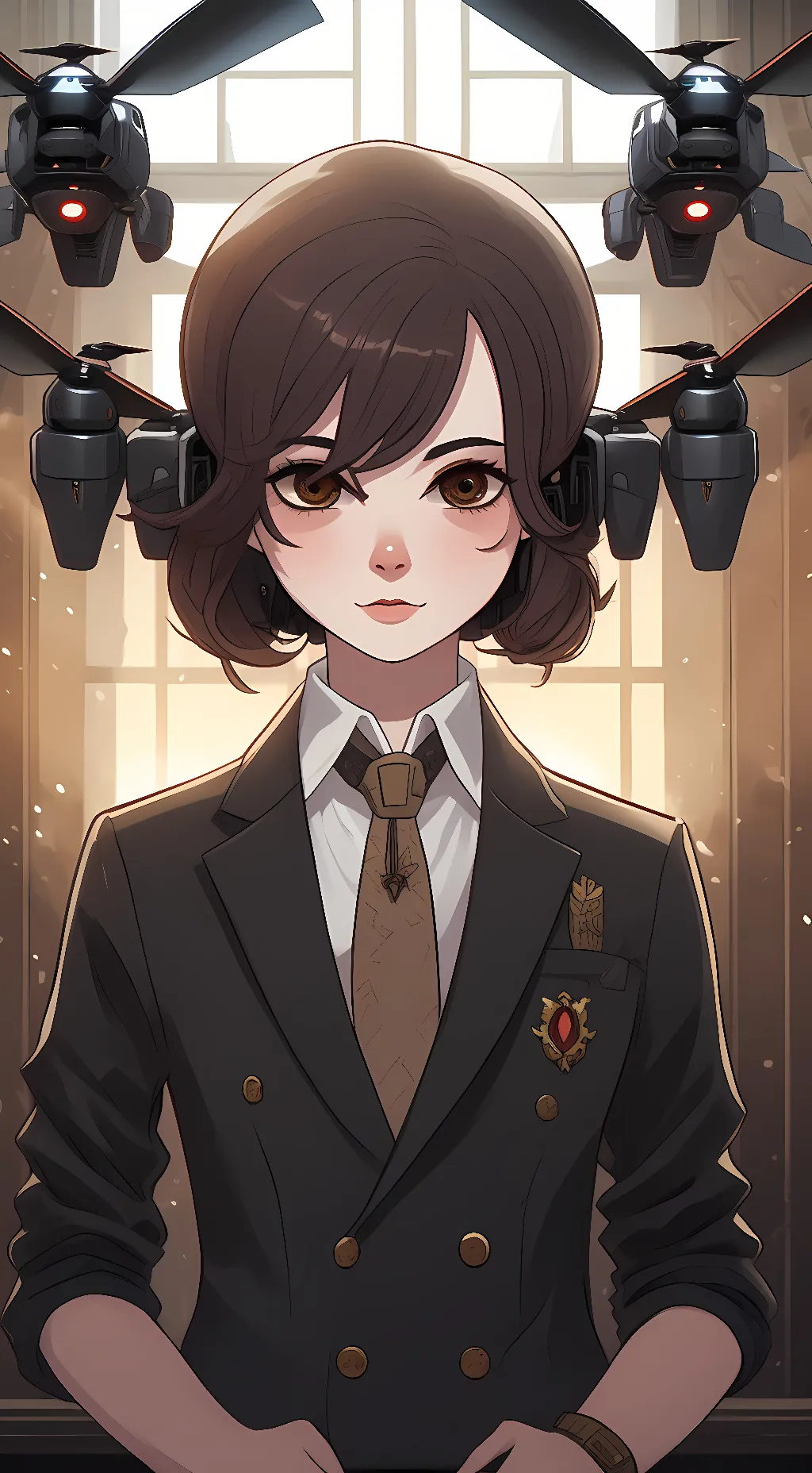 ai character: Murder drones  background