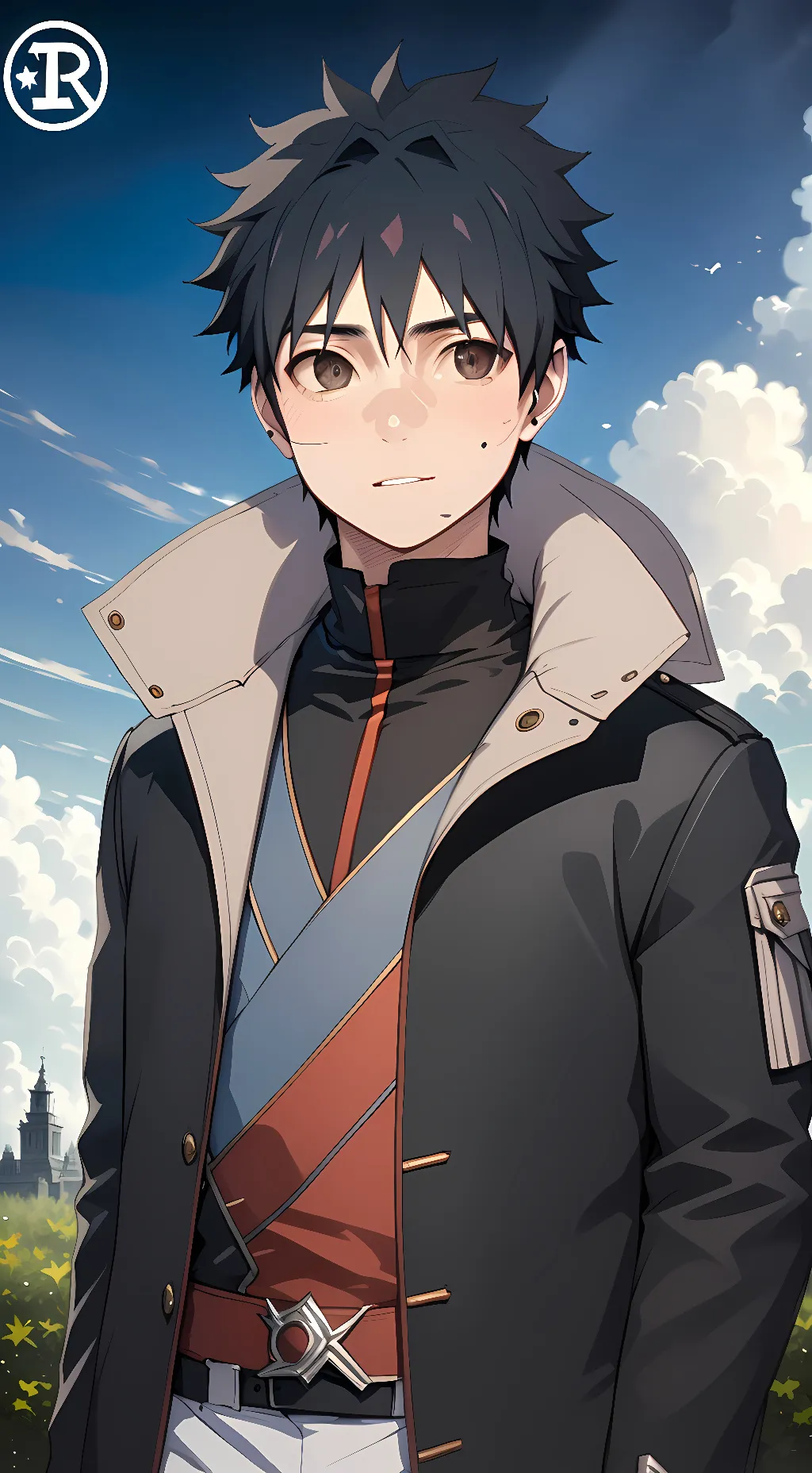 ai character: obito Uchiha  background