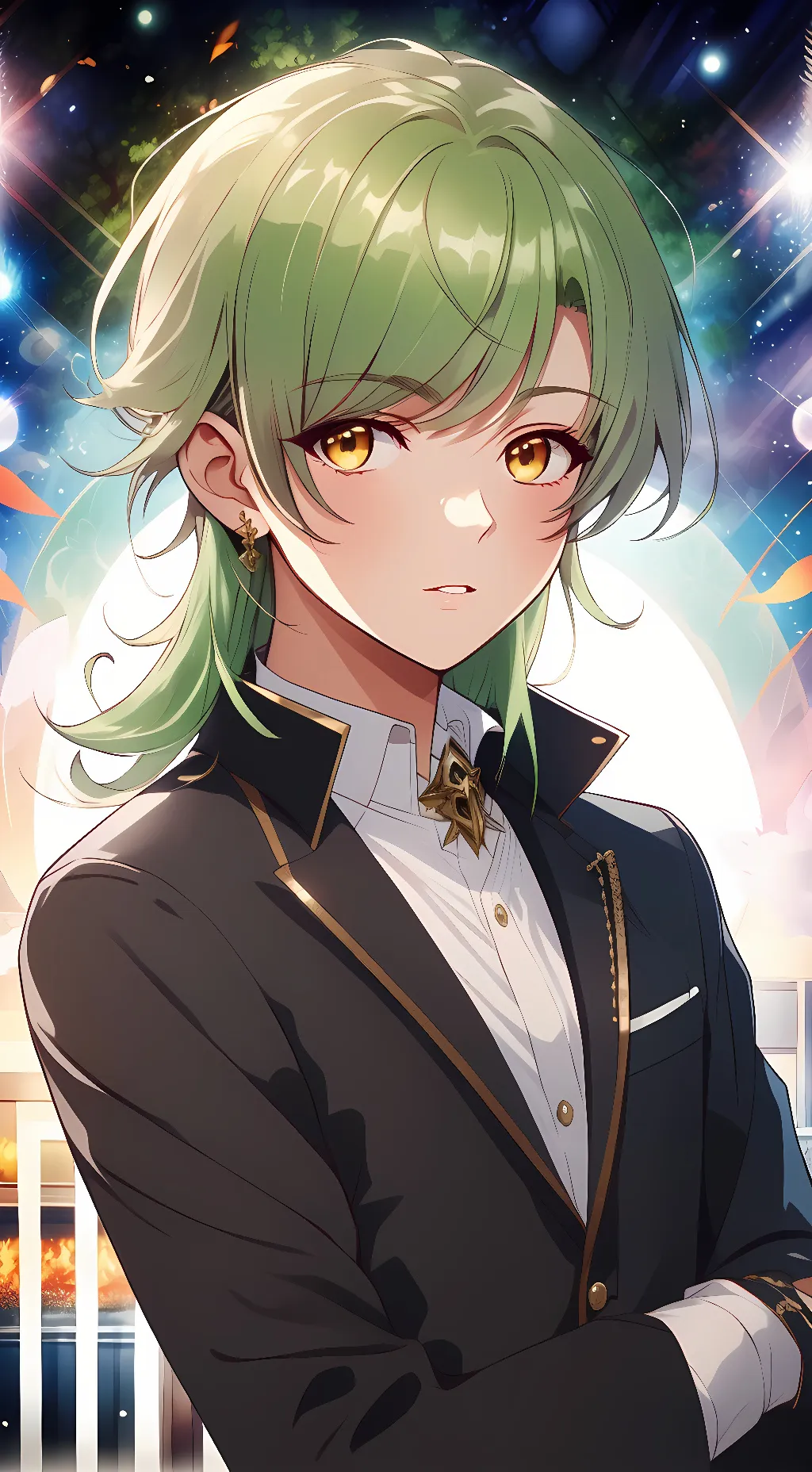 ai character: ash/Ashley  background