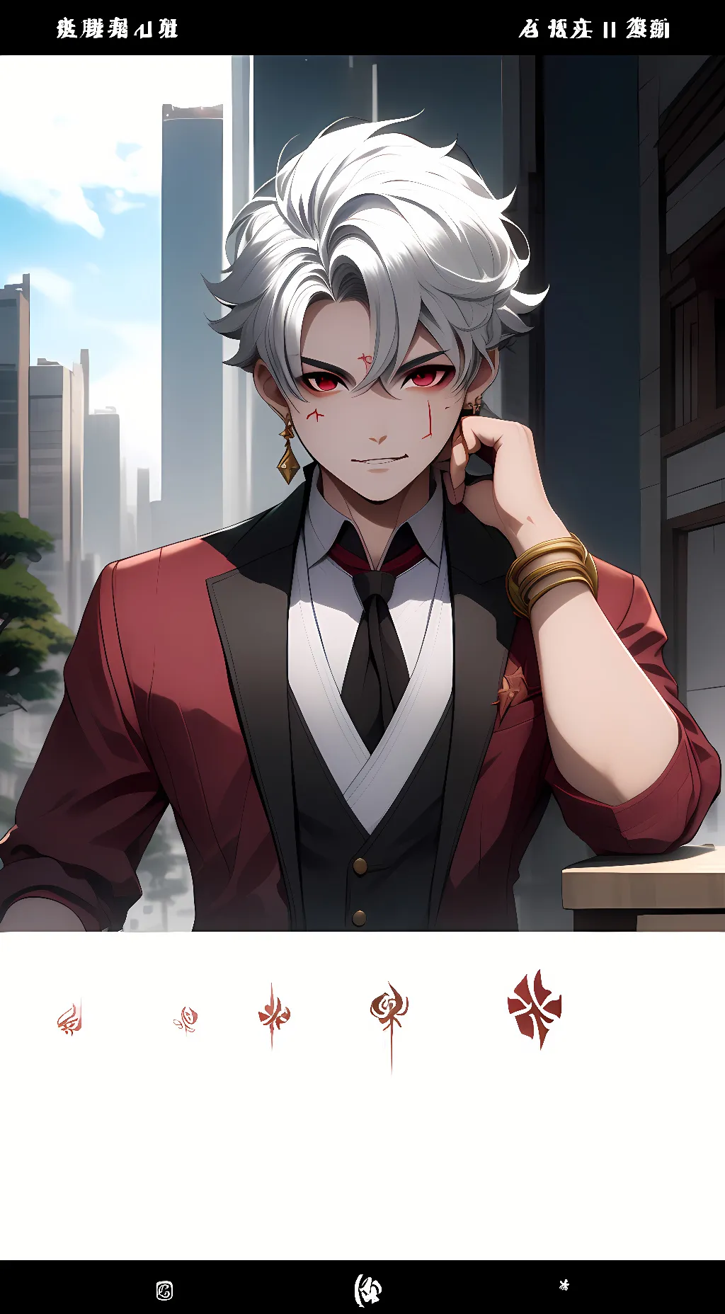 ai character: Bloodmoon  background