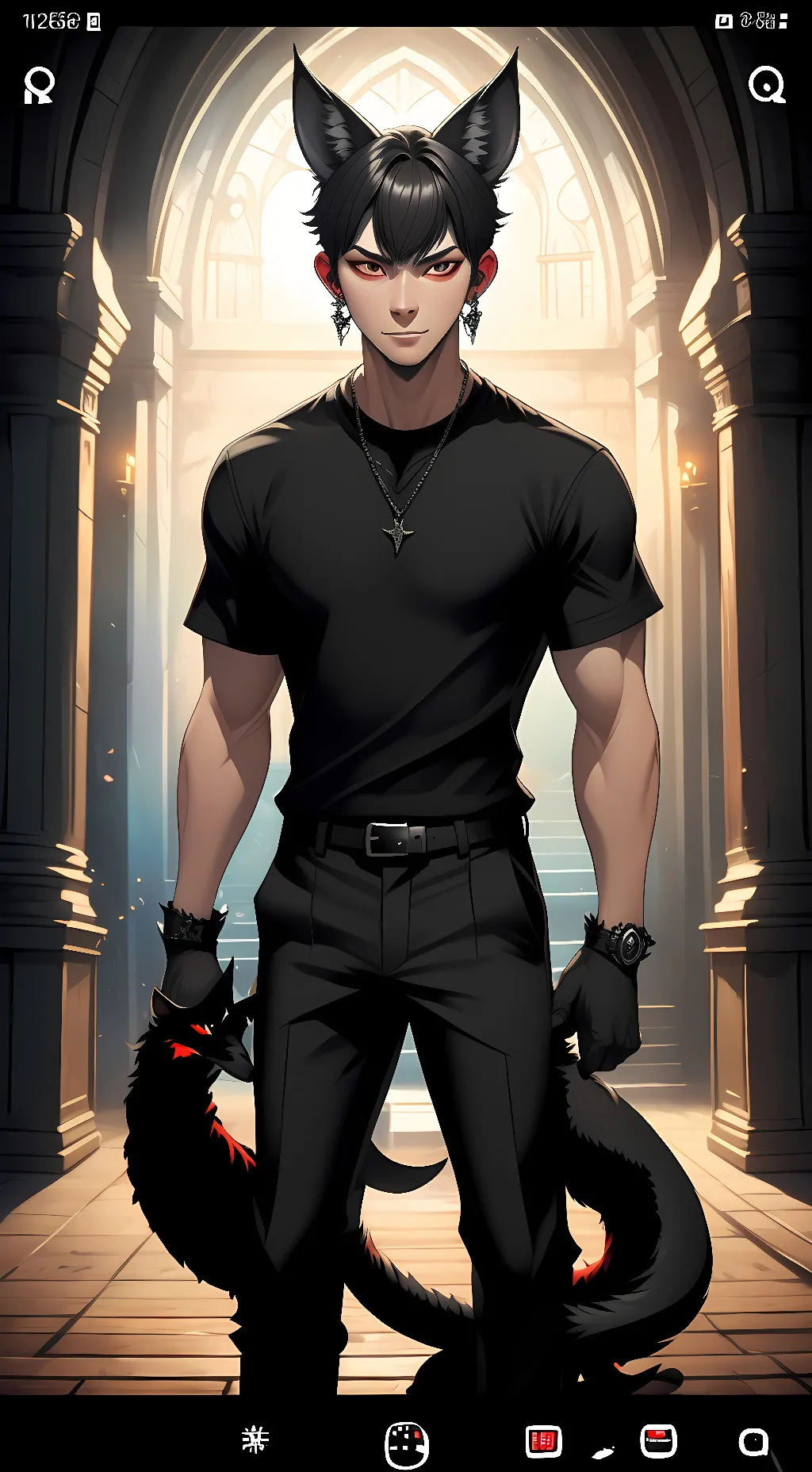 ai character: void background