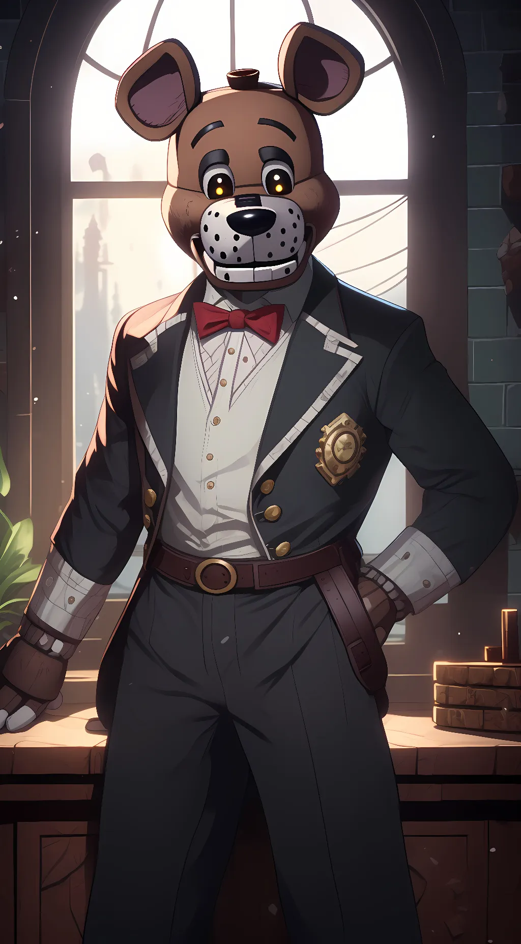 ai character: Freddy background