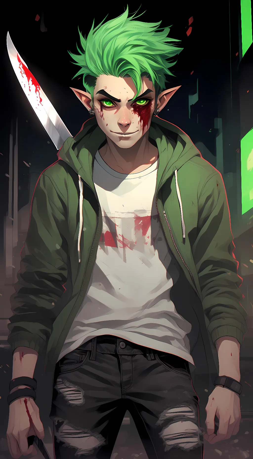 ai character: antisepticeye background