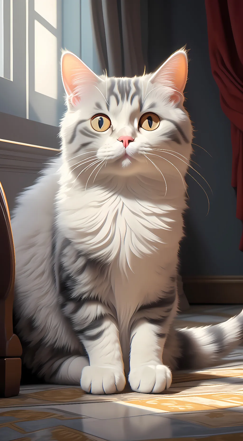 ai character: Mad cat background