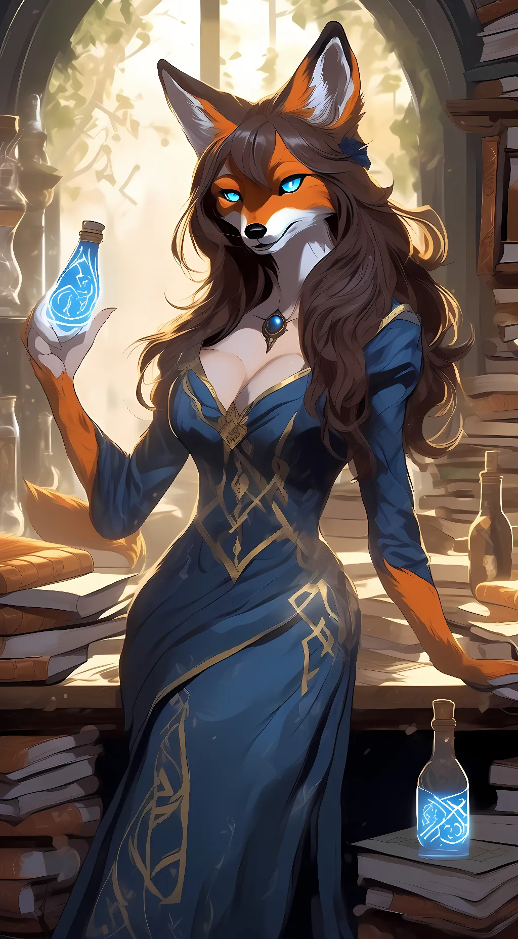 ai character: Phila Fox background