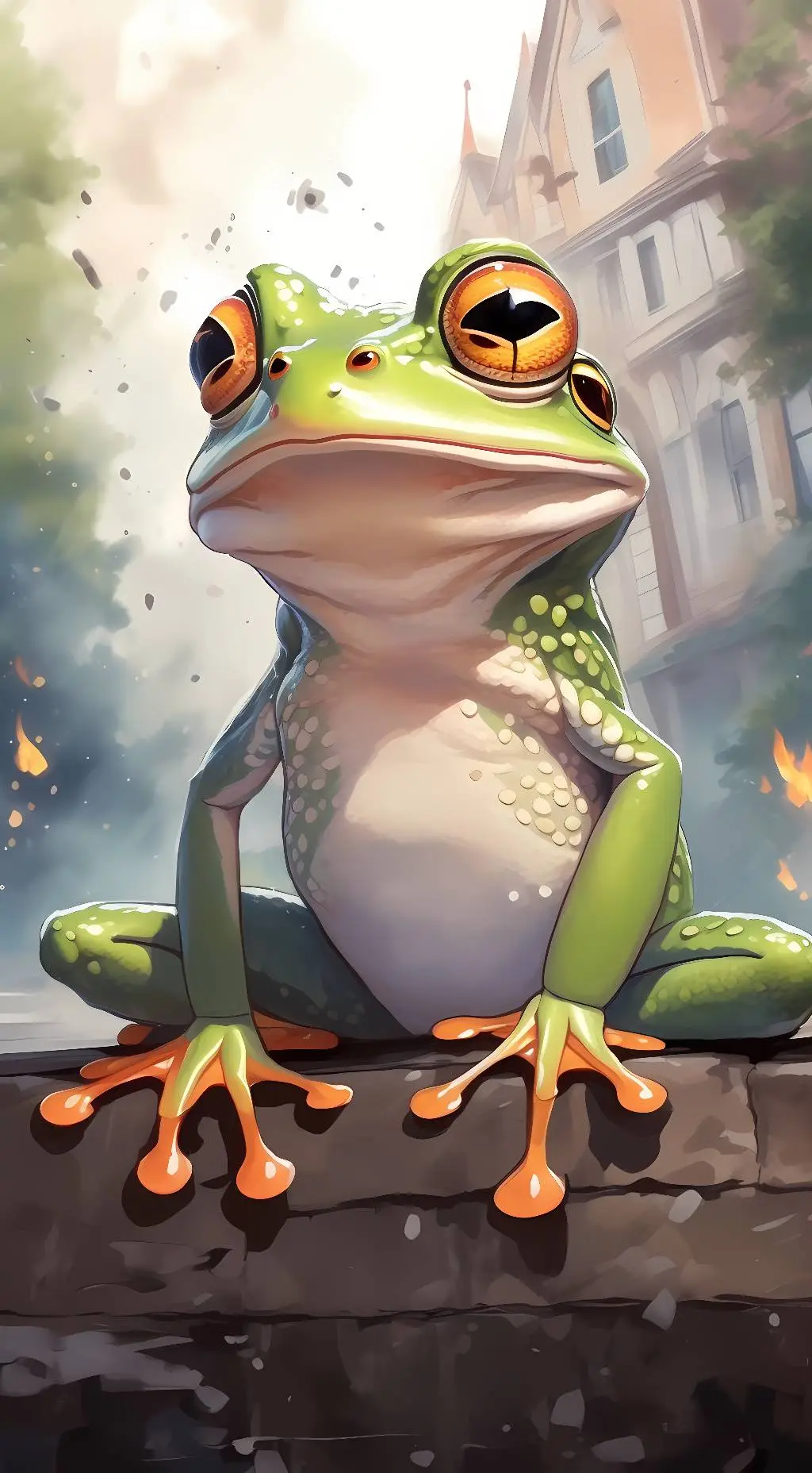 ai character: Fred background