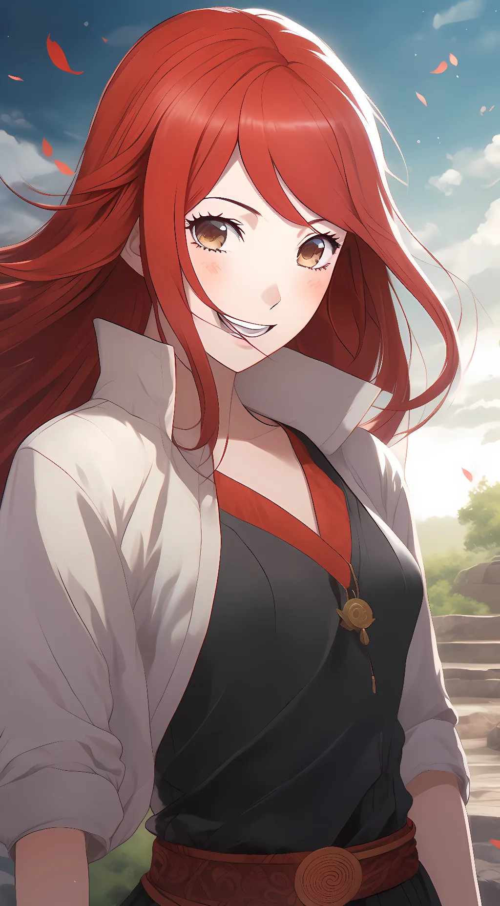 ai character: Kushina Uzumaki  background