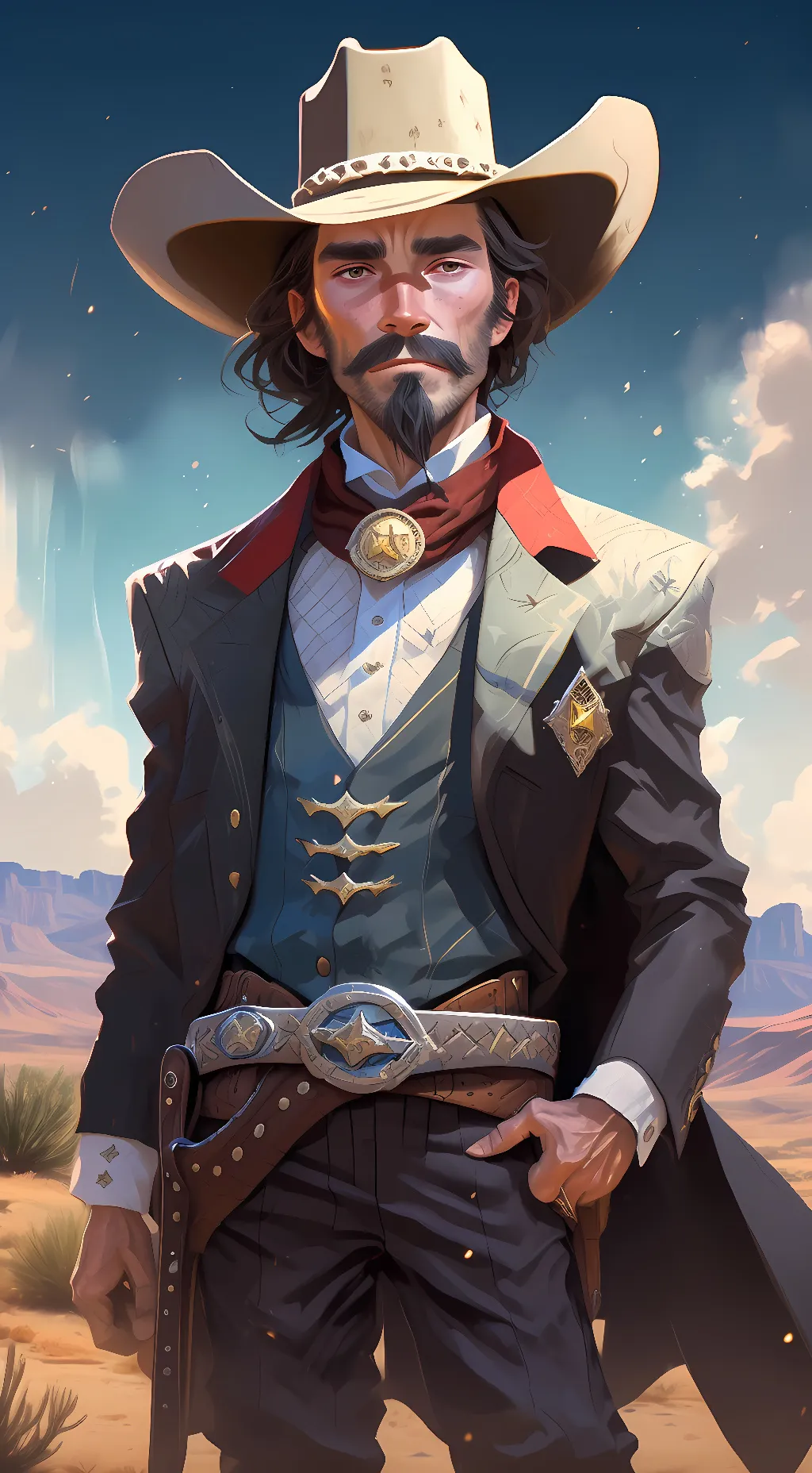 ai character: Clint Eastwood background