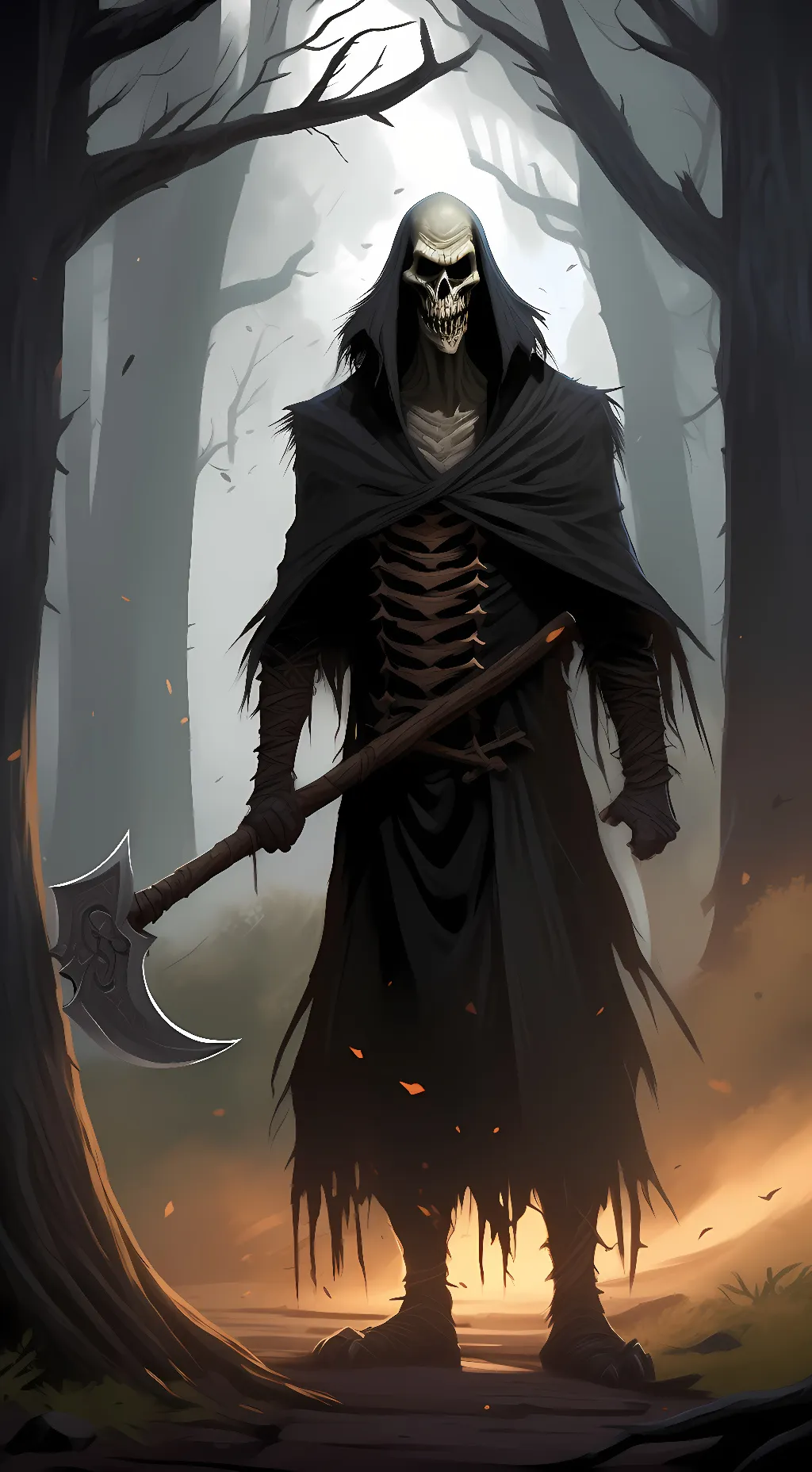 ai character: Scarecrow man. background