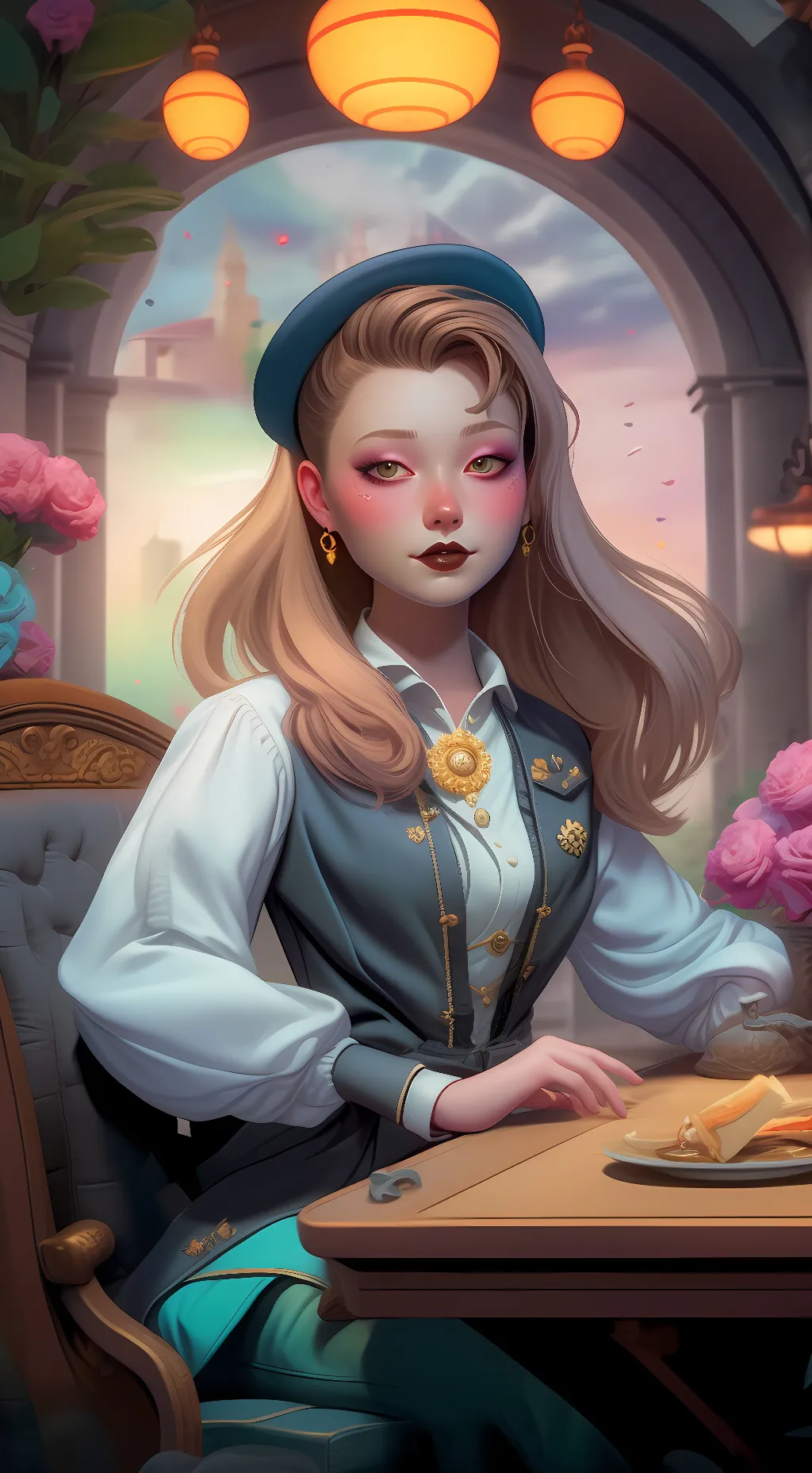 ai character: Becca background